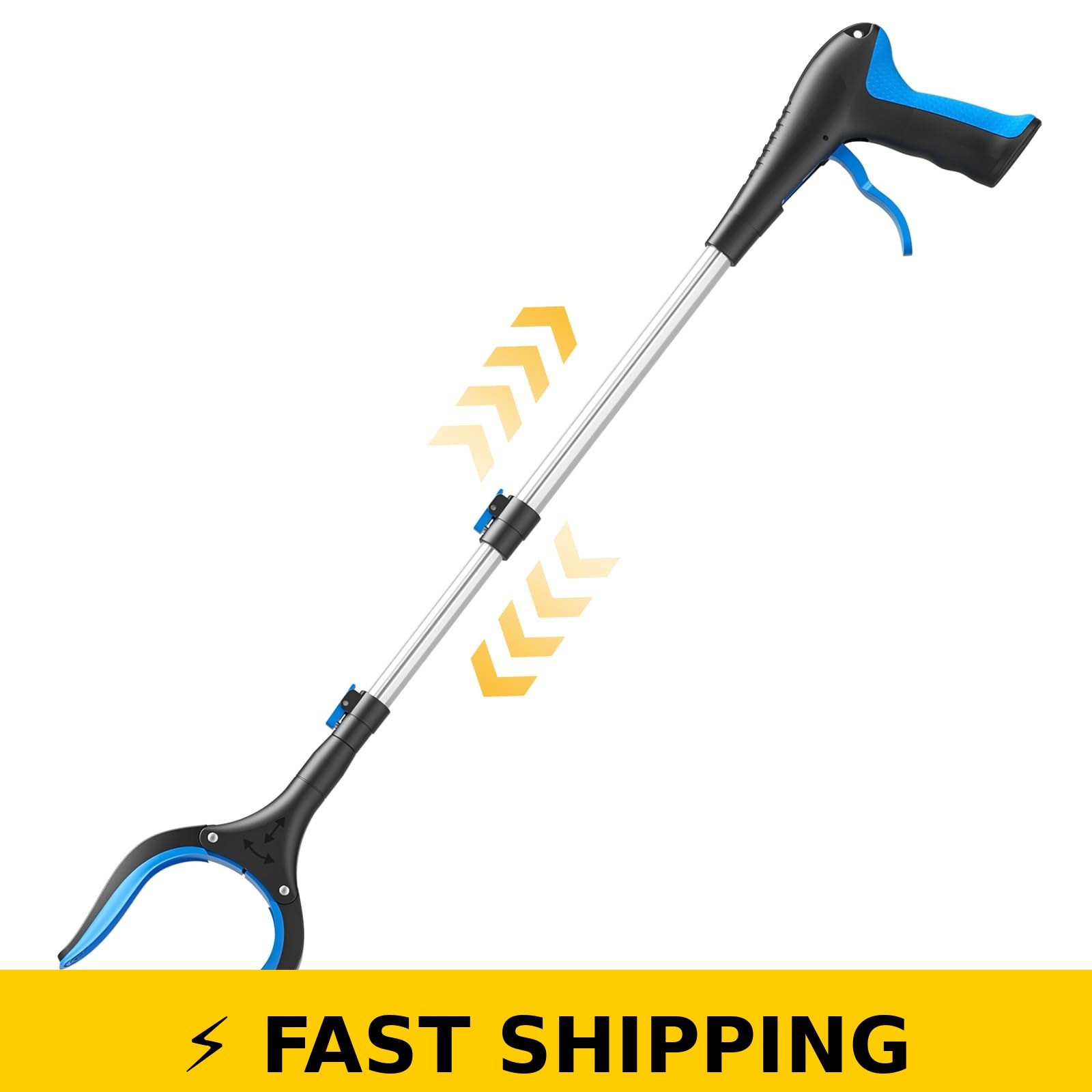 FGRHY Telescopic Grabber Tool – 5-Level Adjustable Length (Blue)