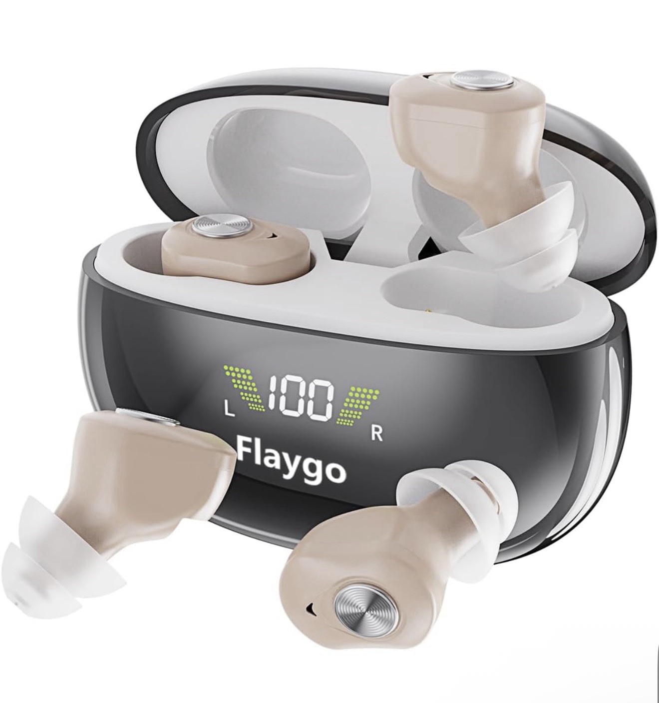 Rechargeable Hearing Aids for Seniors with Hearing loss, Hearing Amplifiers 5-Le
