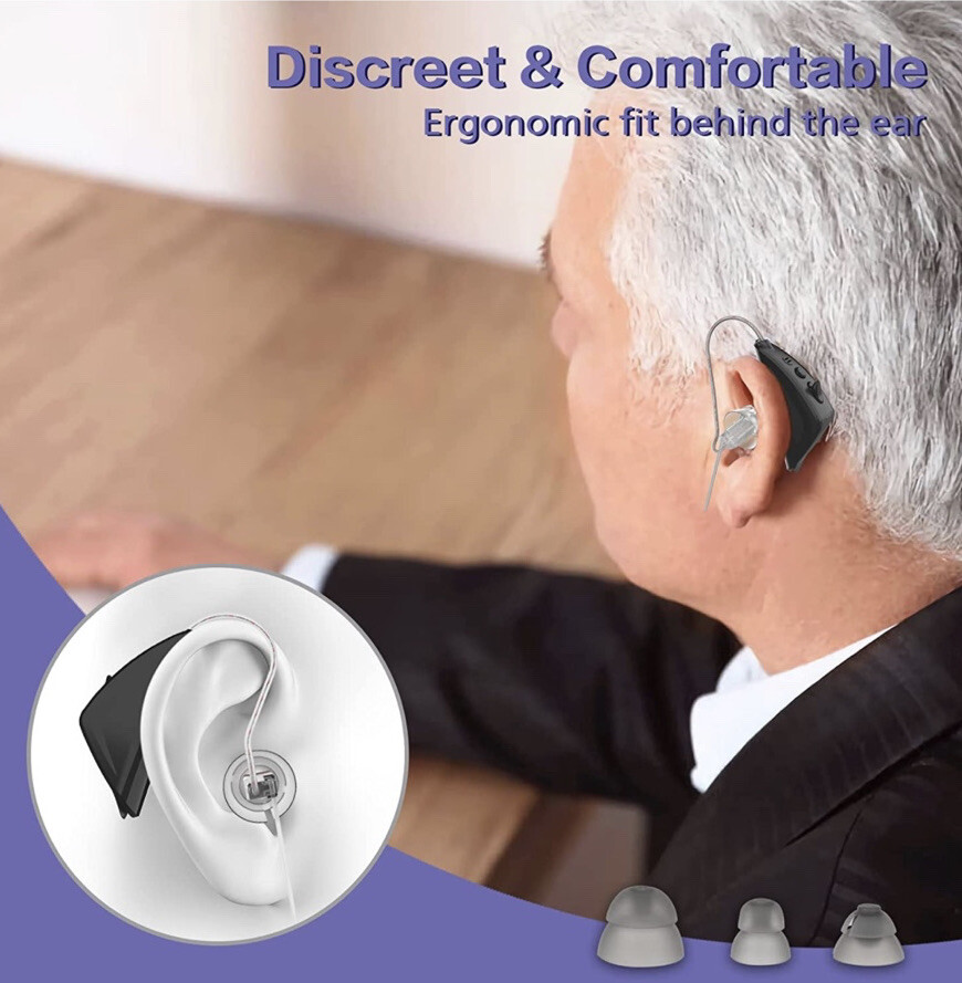 Factory Sealed EN-T622 Black-Right-Hearing Aid Receiver In Canal Hearing Ampli..