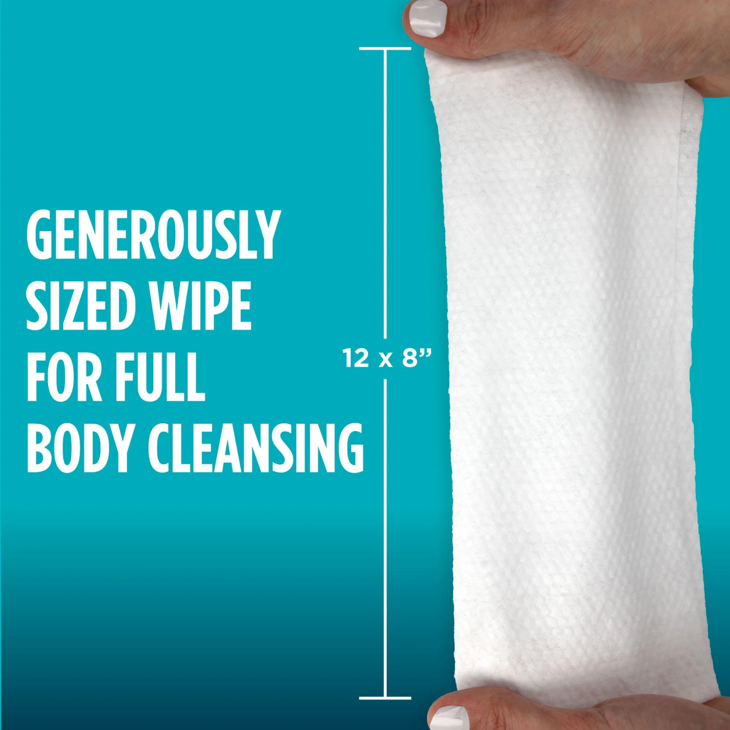 2pk Assurance Premium Disposable Washcloths Pre-Moistened Body Wipes, XL, 192 Ct