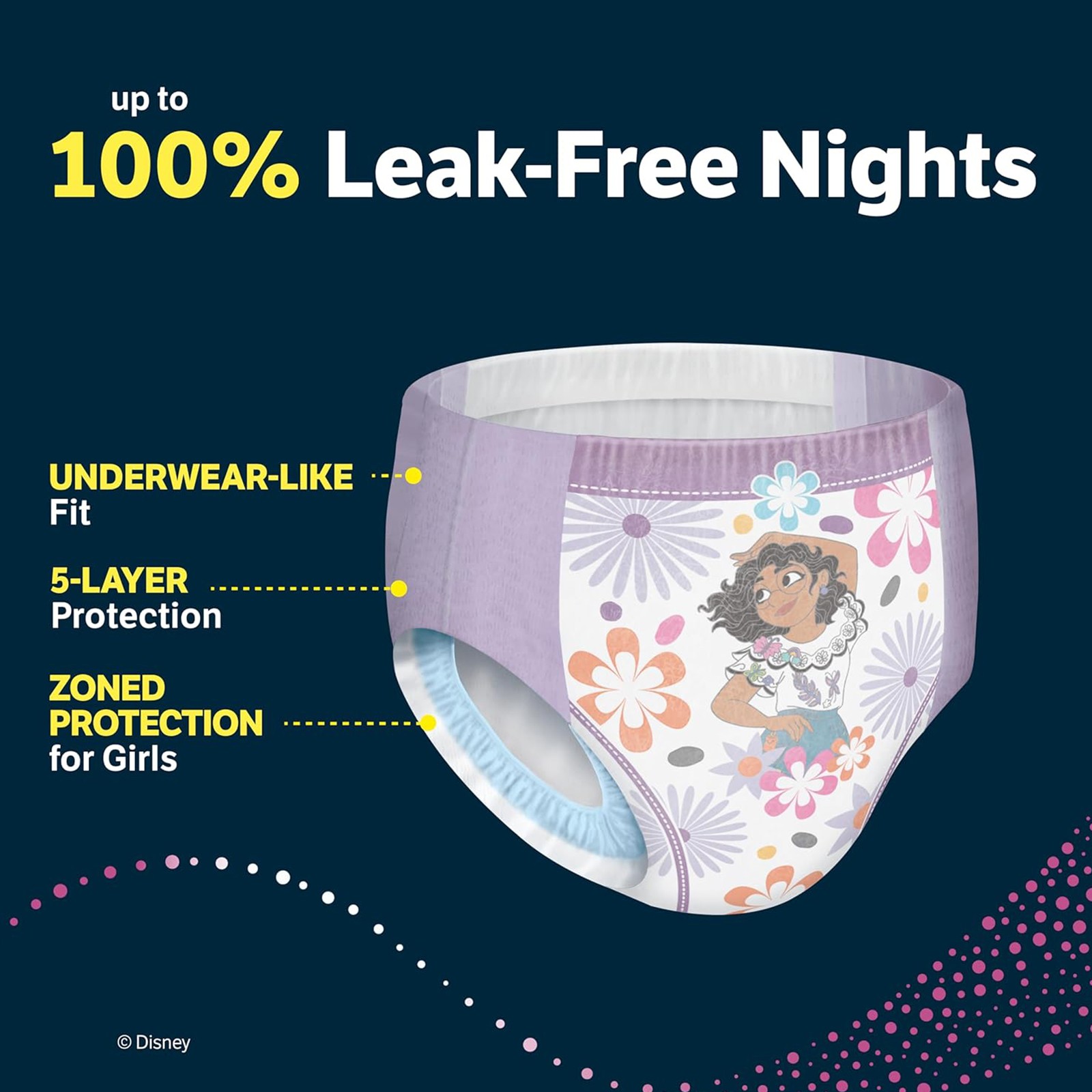 2 Pack Goodnites Girls Nighttime Bedwetting Underwear S/M 43-68 lbs 28 Ct Total