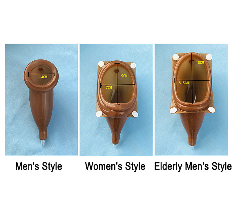 Male Female Wearable Urinal Bag Silicone Urine Catheter Antibacterial Portable