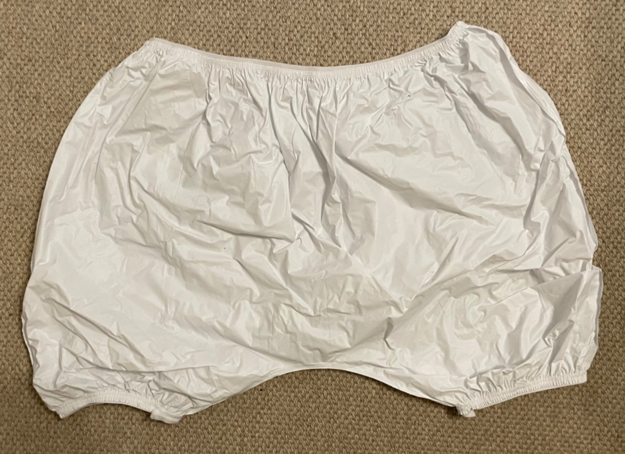 Sz. Med/Lg Adult Diaper Cover PVC/Vinyl Lolita Bloomers. Wide Seat