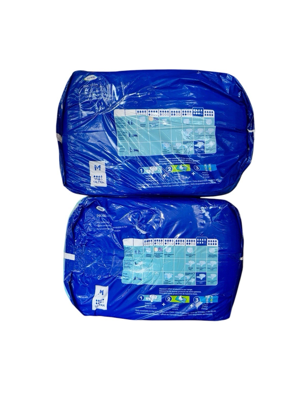 Lot Of 2-TENA Ultra Adult Incontinence Brief Diapers M 67200 40 Ct (80 Total)