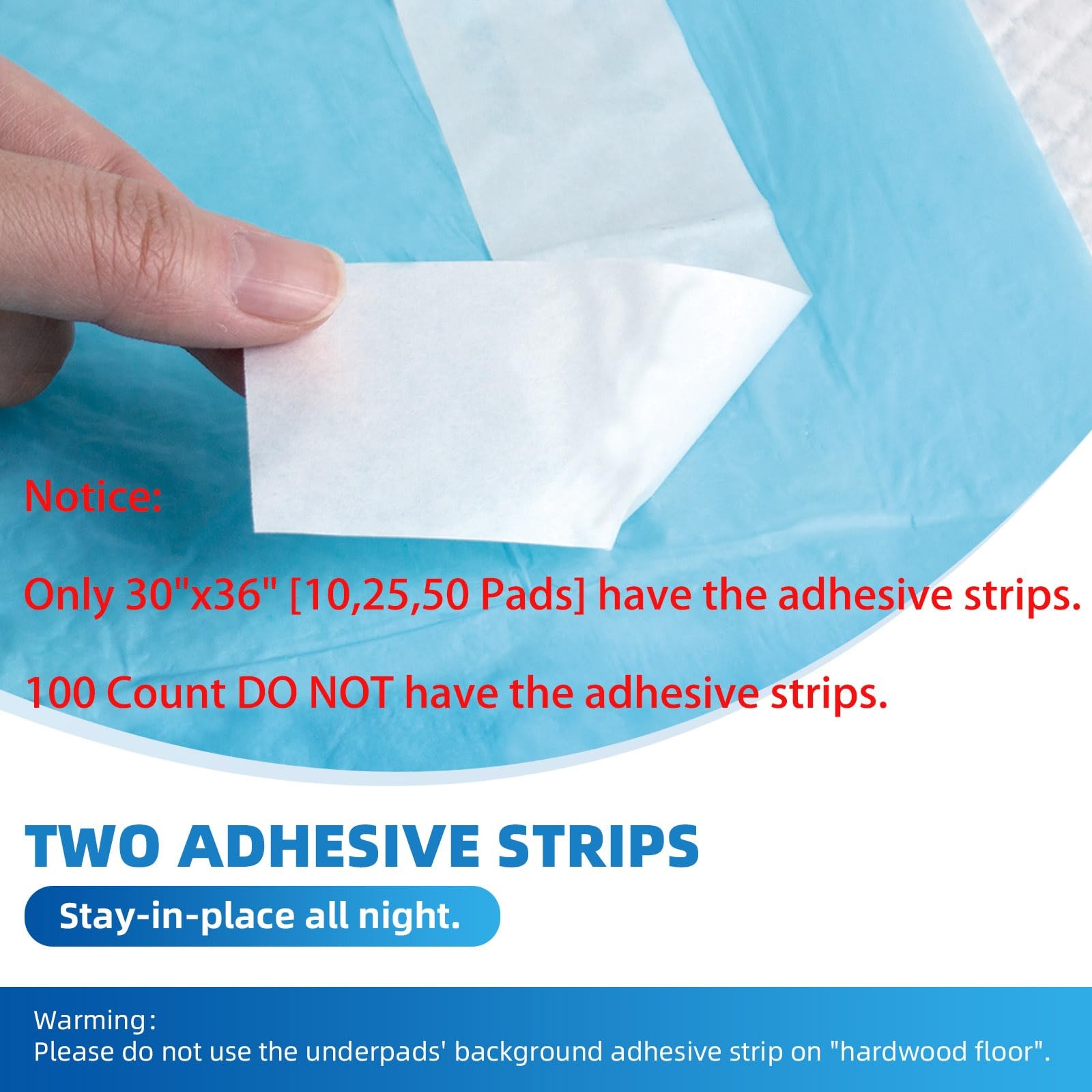 Bed Pads with Adhesive Strip 30″x36″ Thicken Elderly Adults Incontinence Unde…