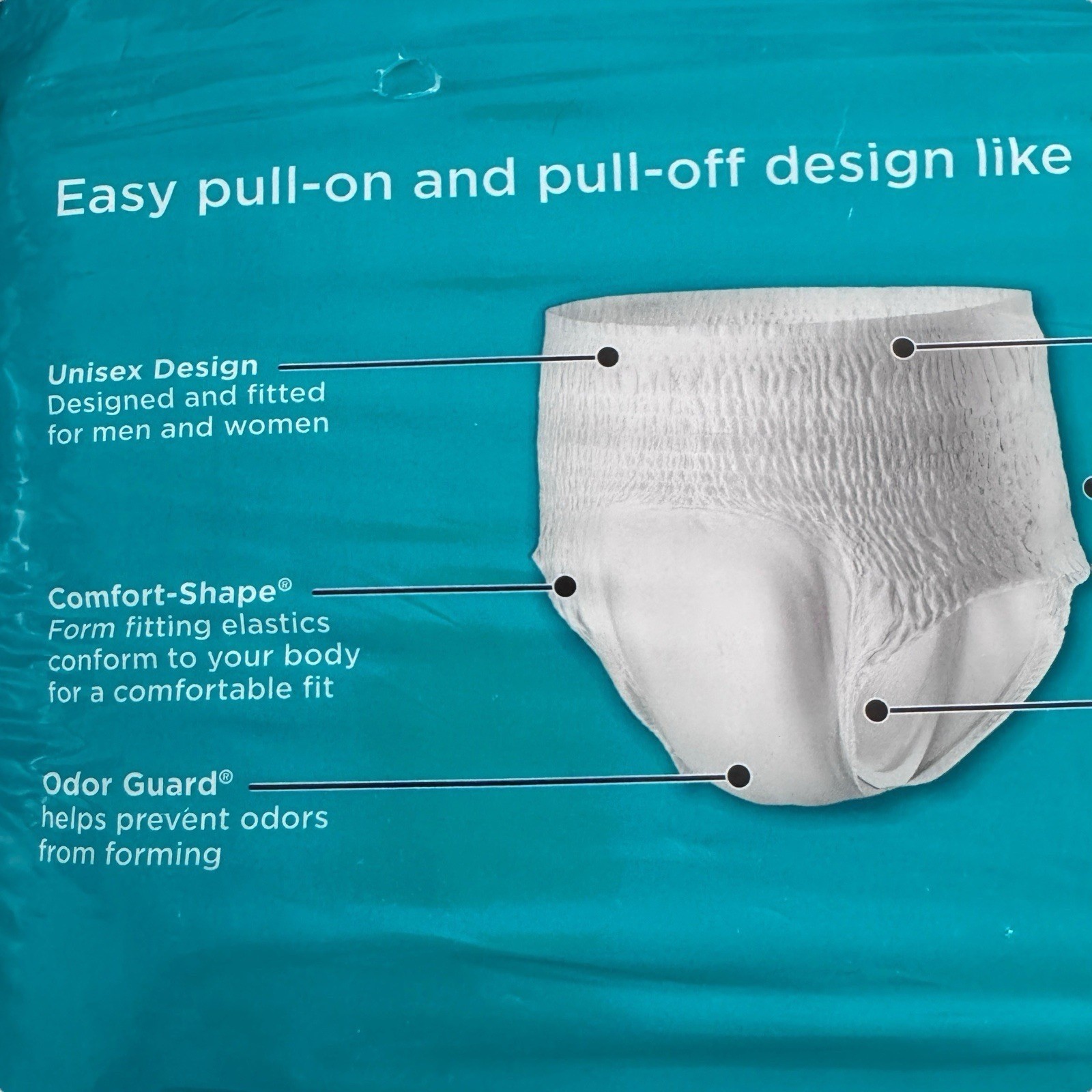 Rely Maximum Absorb Underwear Size XL 2-pack (20 Each) Waist 58-68 Adult Diaper