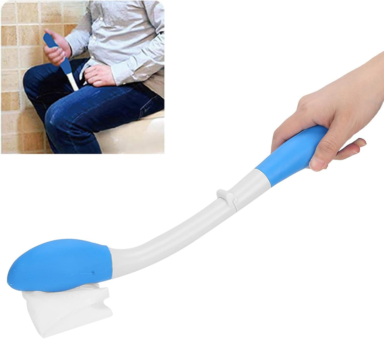 Toilet Aid Wiper, Toilet Tissue Aids Long Handle Reach Comfort Bottom Wiper Self