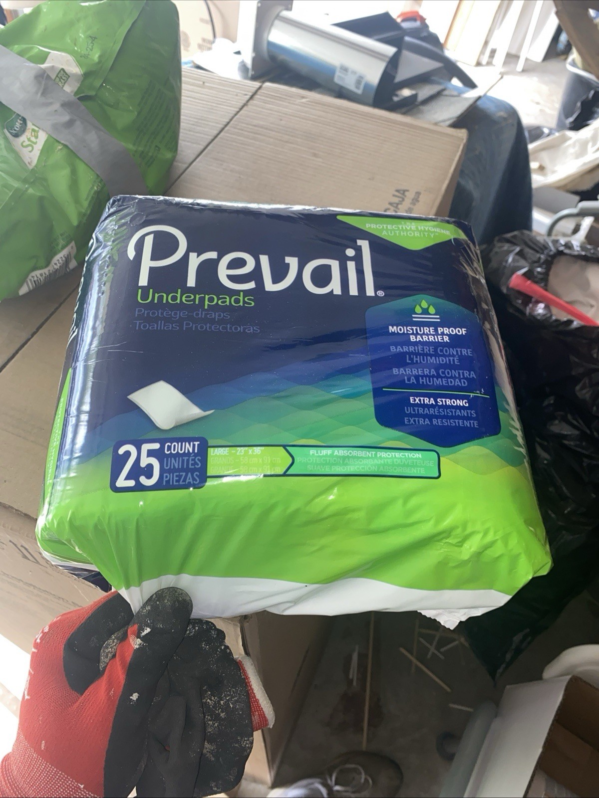Prevail Underpads 25 coins moisture proof barrier