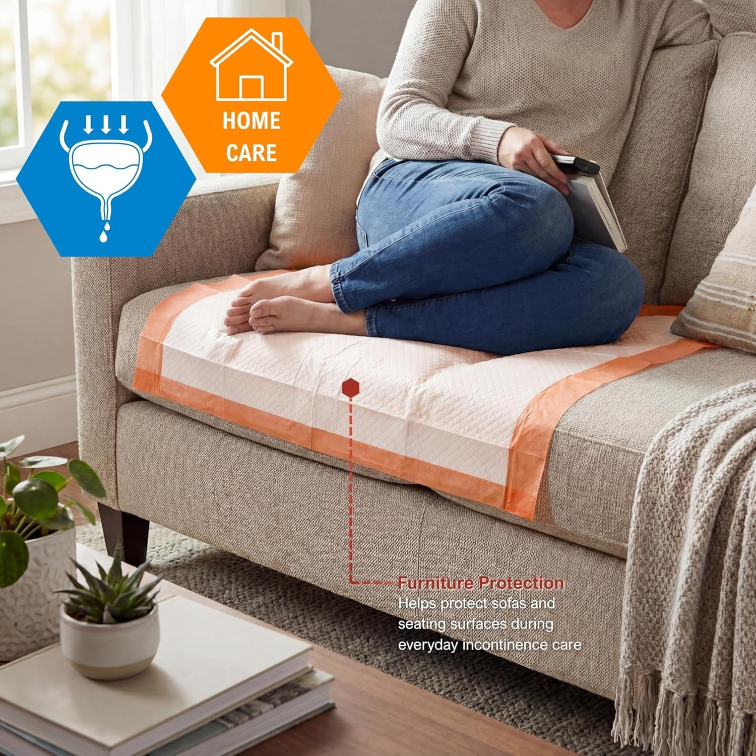 Multipurpose Super Absorbent Bed Underpads 23×36 – Leakage Prevention (25 Count)