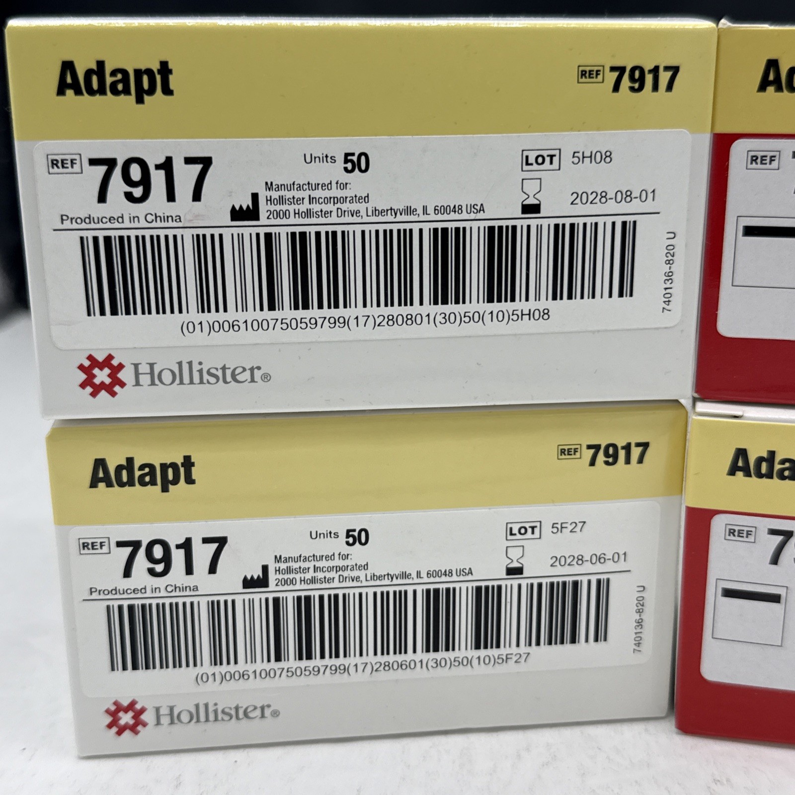 4 Hollister 7917 Skin Protective Wipes No Sting Lot Of 200 Boxes Exp 2028 NIB