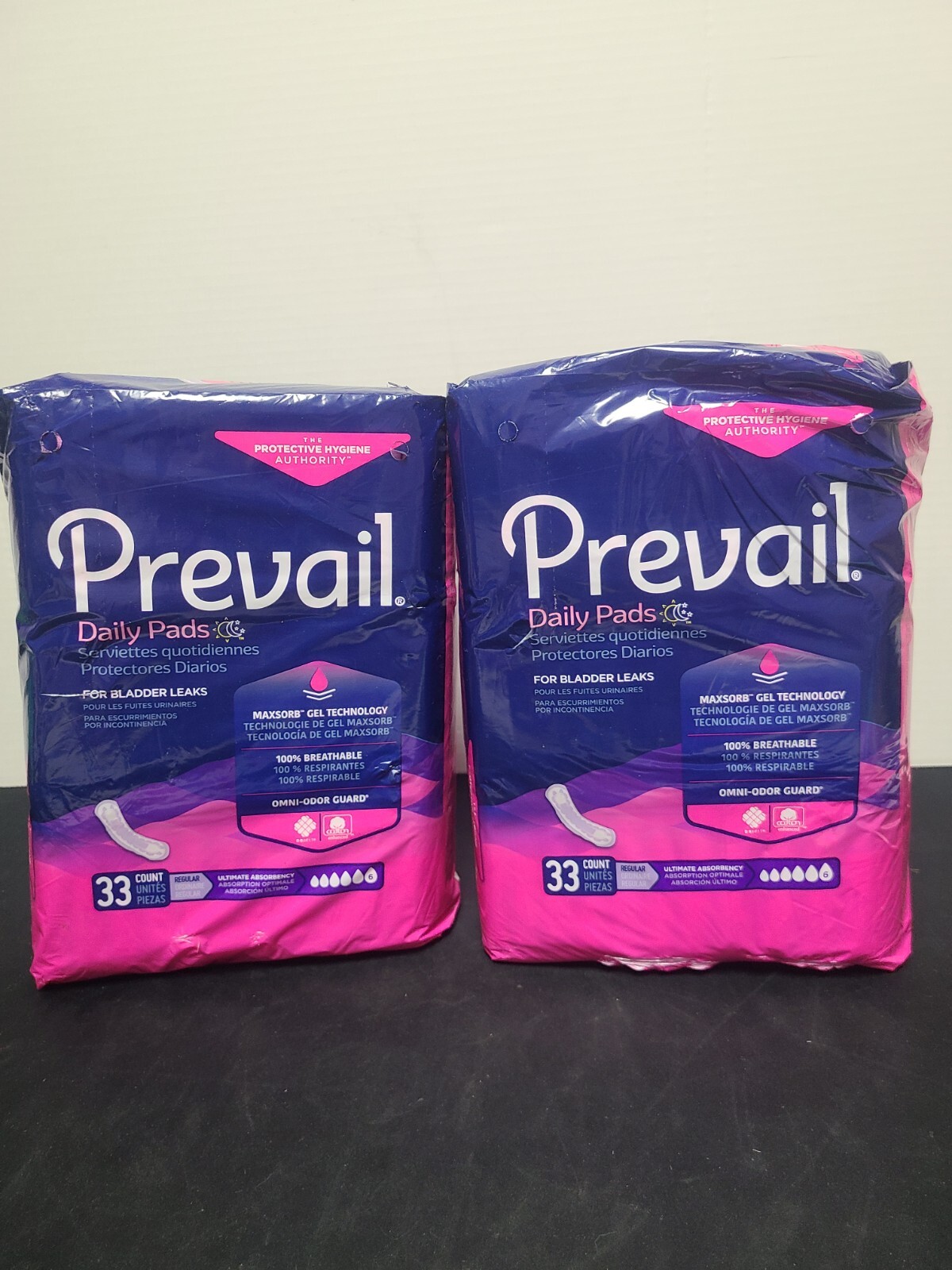 Prevail Ultimate Bladder Control Daily Pads (Pack of 66)