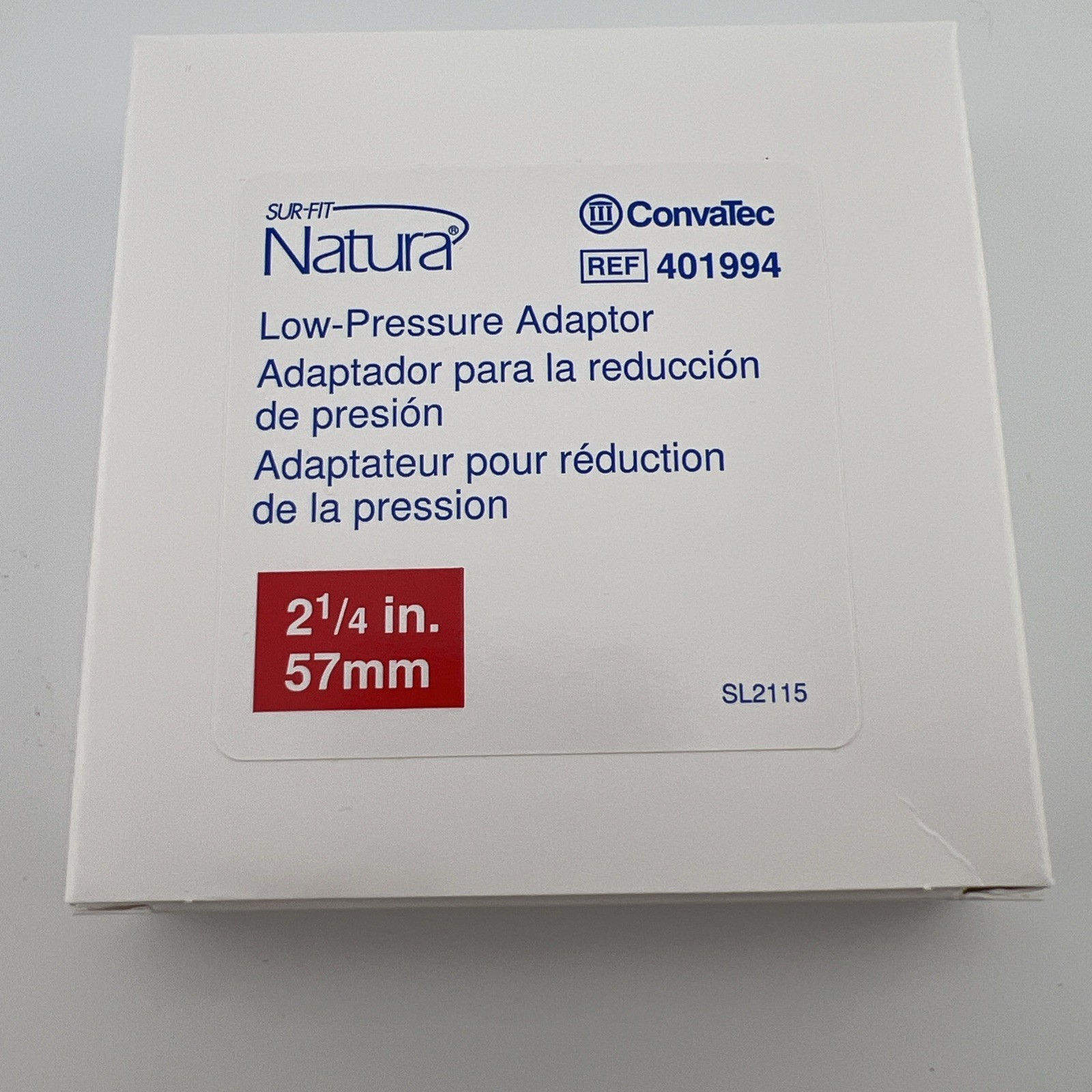 Convatec 401994 Sue-Fit Low Pressure Ostomy Bag Adapter 2 1/4” 57mm 6 Pack