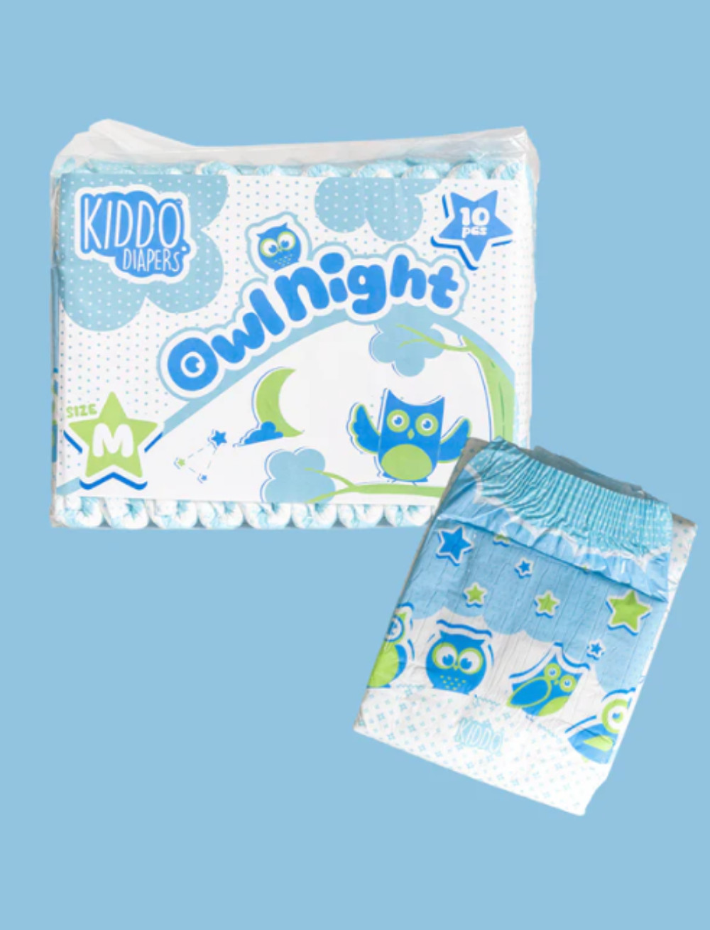 Kiddo Owlnight Adult Diaper ABDL High absorbency Brand new Medium/Large/XL