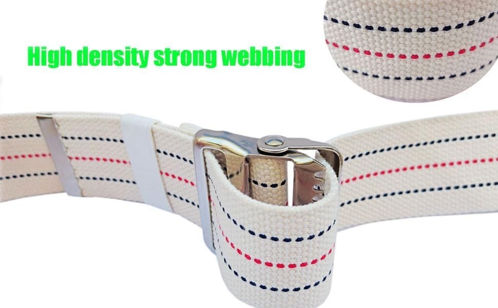 Adjustable 52 Inch Gait Belt – Essential Walking Transfer Aid for Seniors