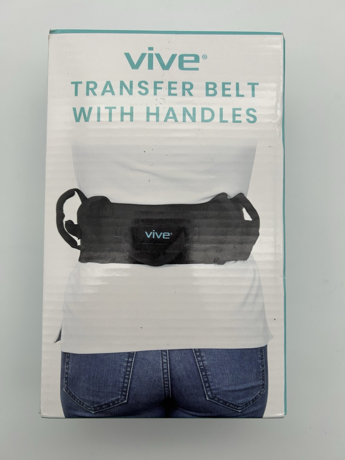 Vive Transfer Belt with Handles Medical Nursing Safety Gait Patient Assist