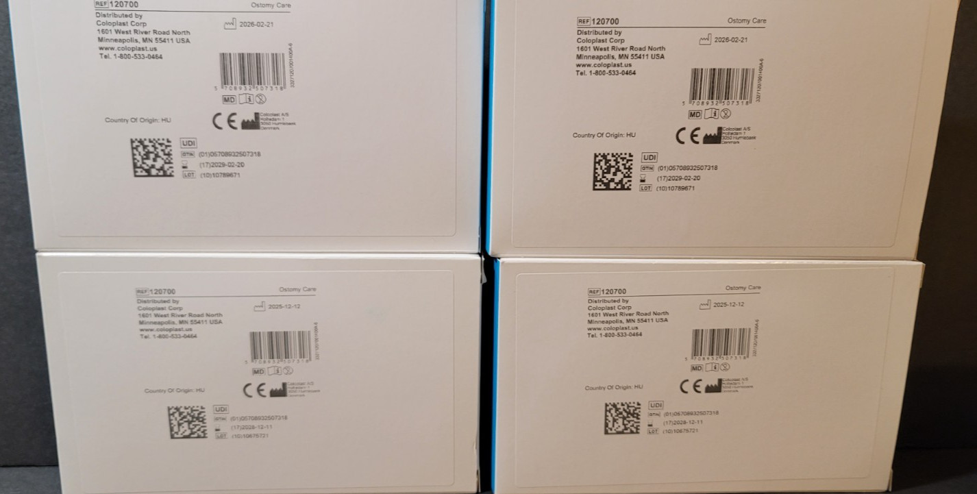 Lot of 4 Coloplast #120700 Brava Elastic Barrier Strips NEW in Box