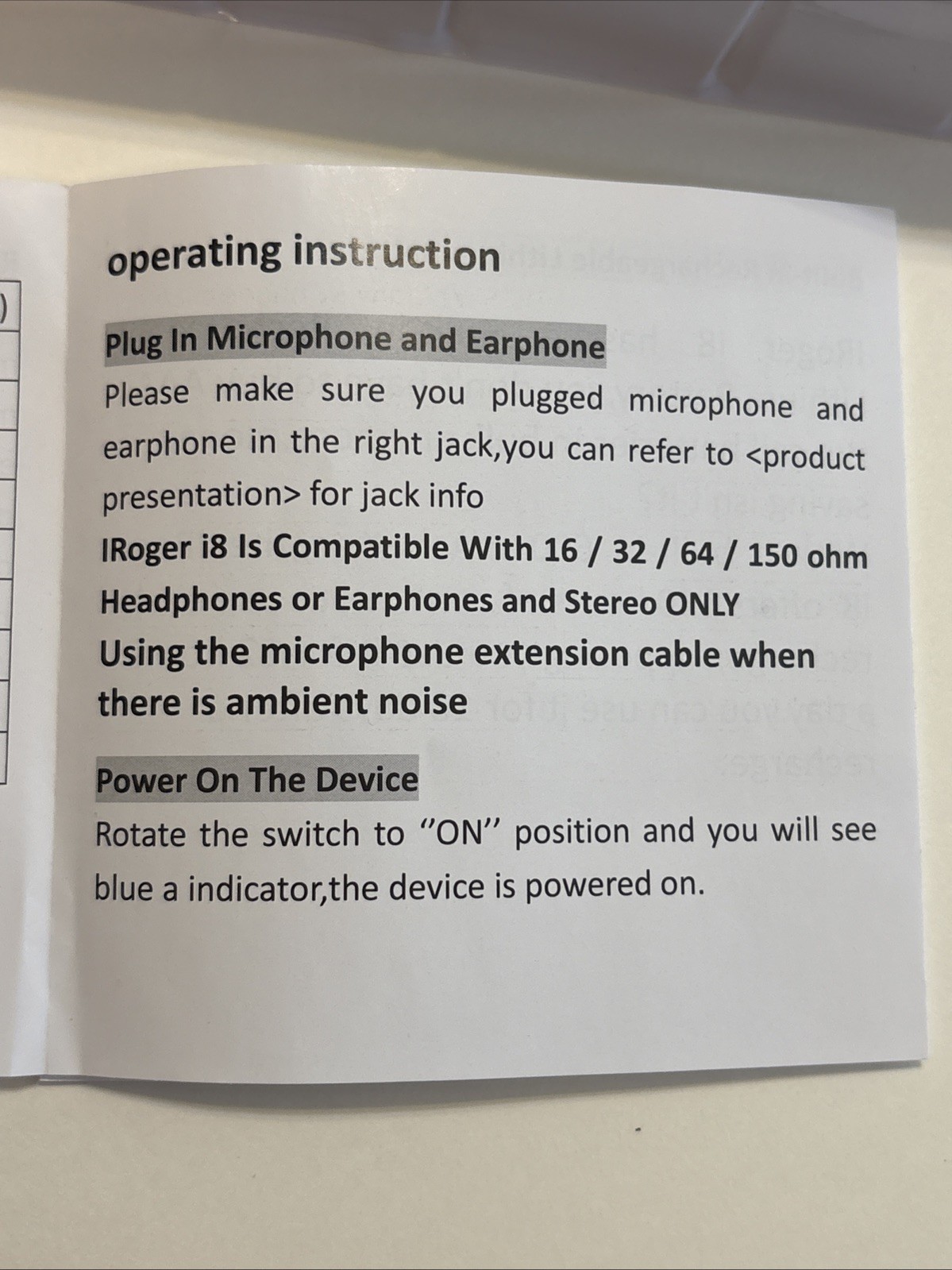 Iroger Hearing/Sound Amplifier Rechargeable Hearing Assistance Device OPEN BOX