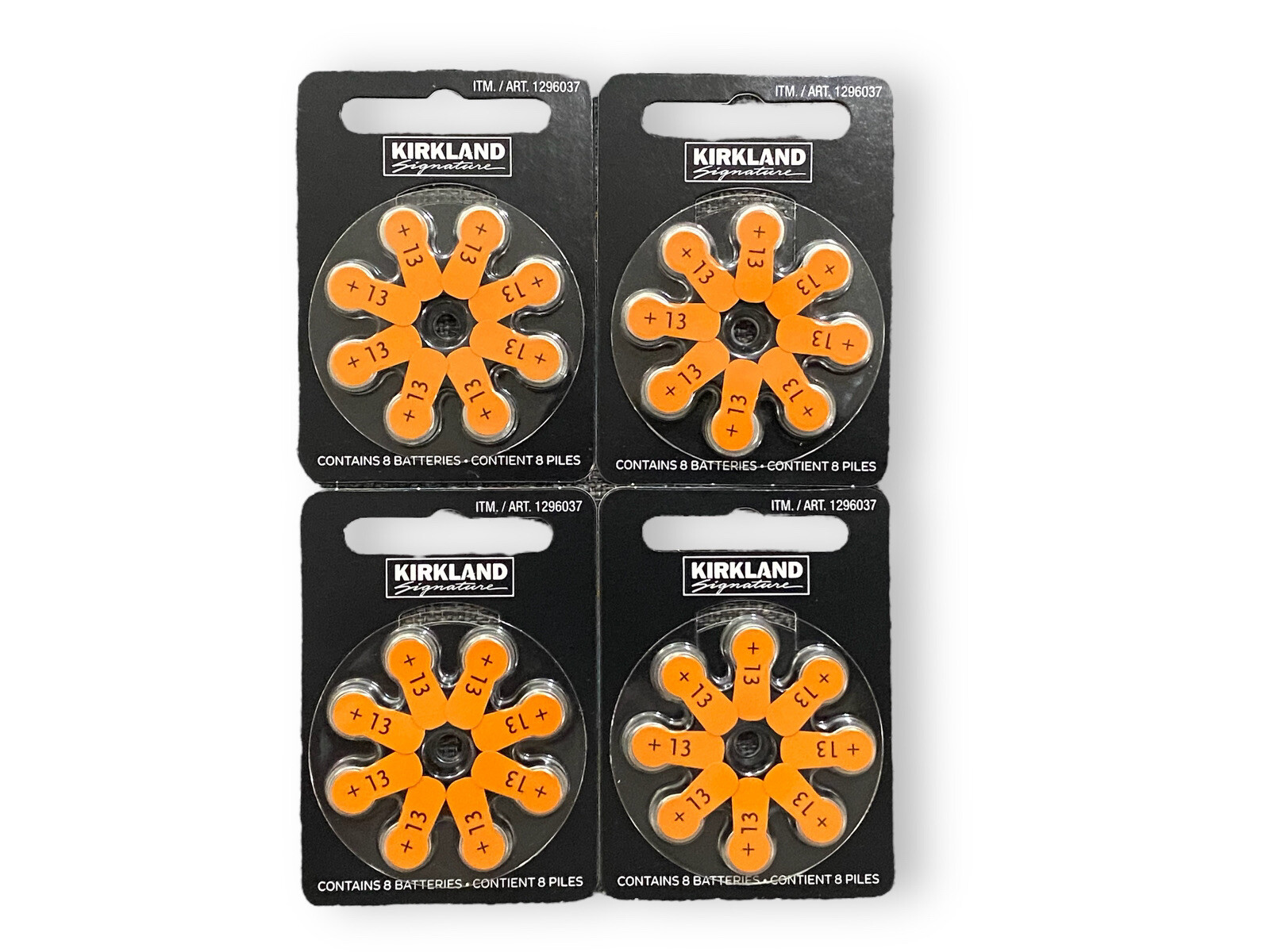 Hearing Aid Batteries Size Format 13 1.45 Volt Lot (4 Packs Of 8) 32 Total