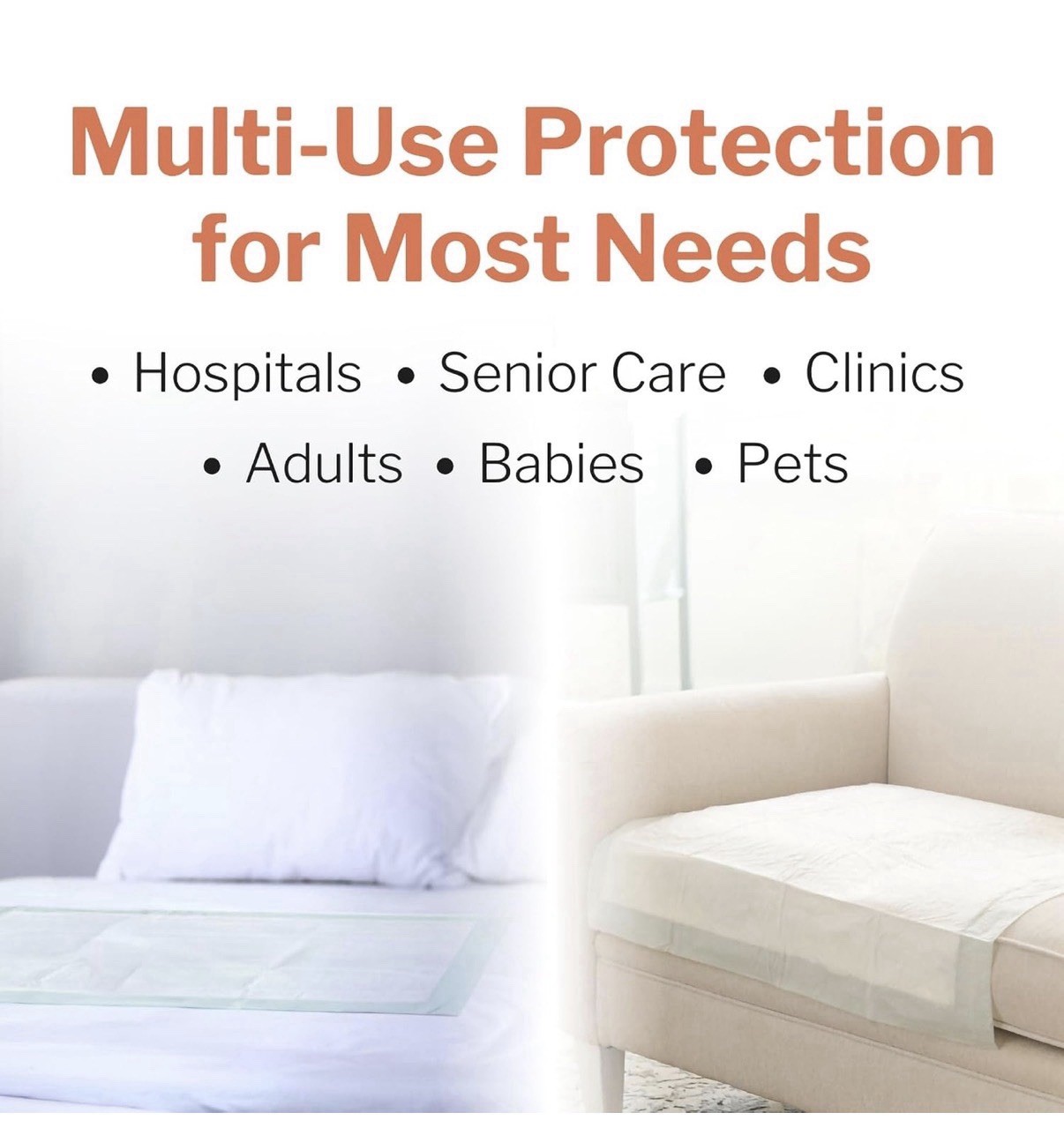 McKesson Super Underpads Moderate Absorbency 30×30 in, 10 Pads, Disposable