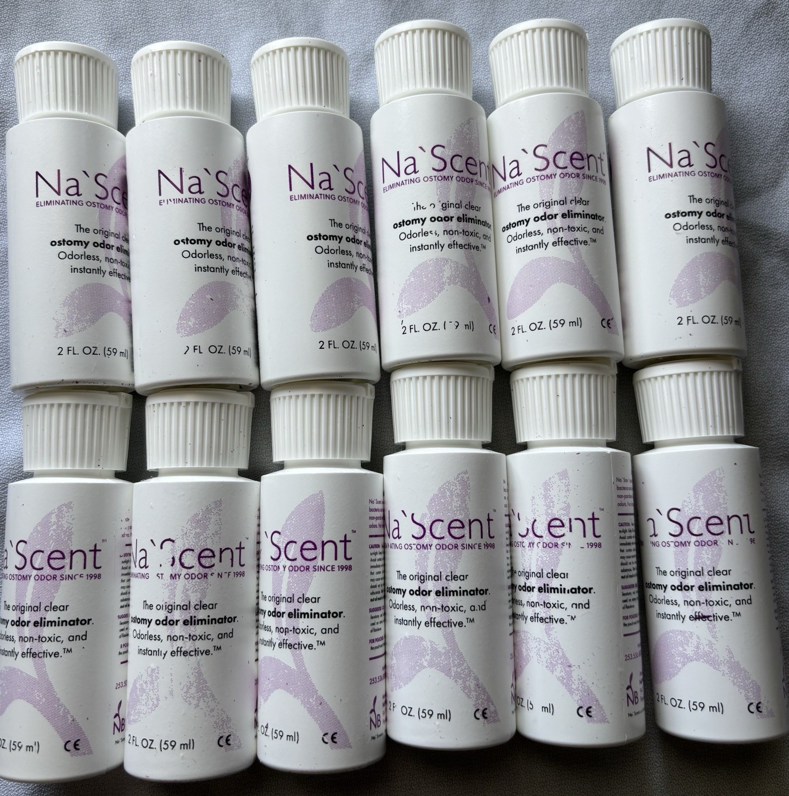 Lot Of 12 Na’Scent Eliminating Ostomy Oder Drops 2fl Oz