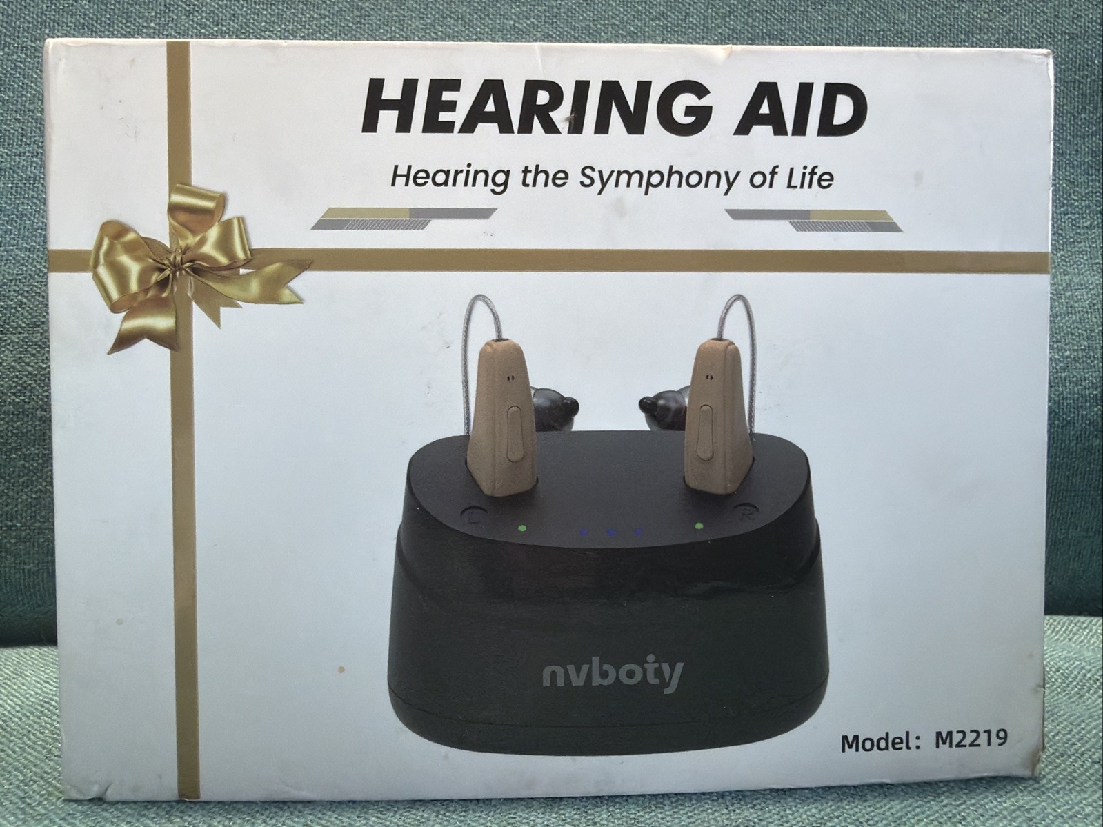Nvboty M2219 Rechargeable Hearing Aid – W/ 4 Sizes/sets Of Silicone Ear Pieces