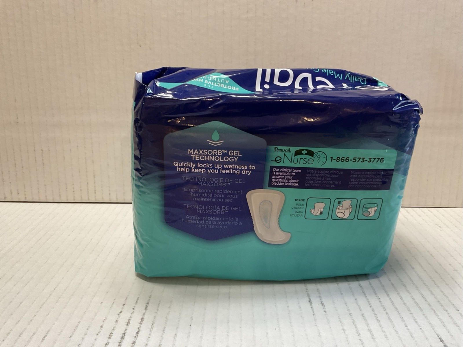 Lot Of 4 Packages Prevail Daily Male Guards Incontinence Pads, 14 Count Each