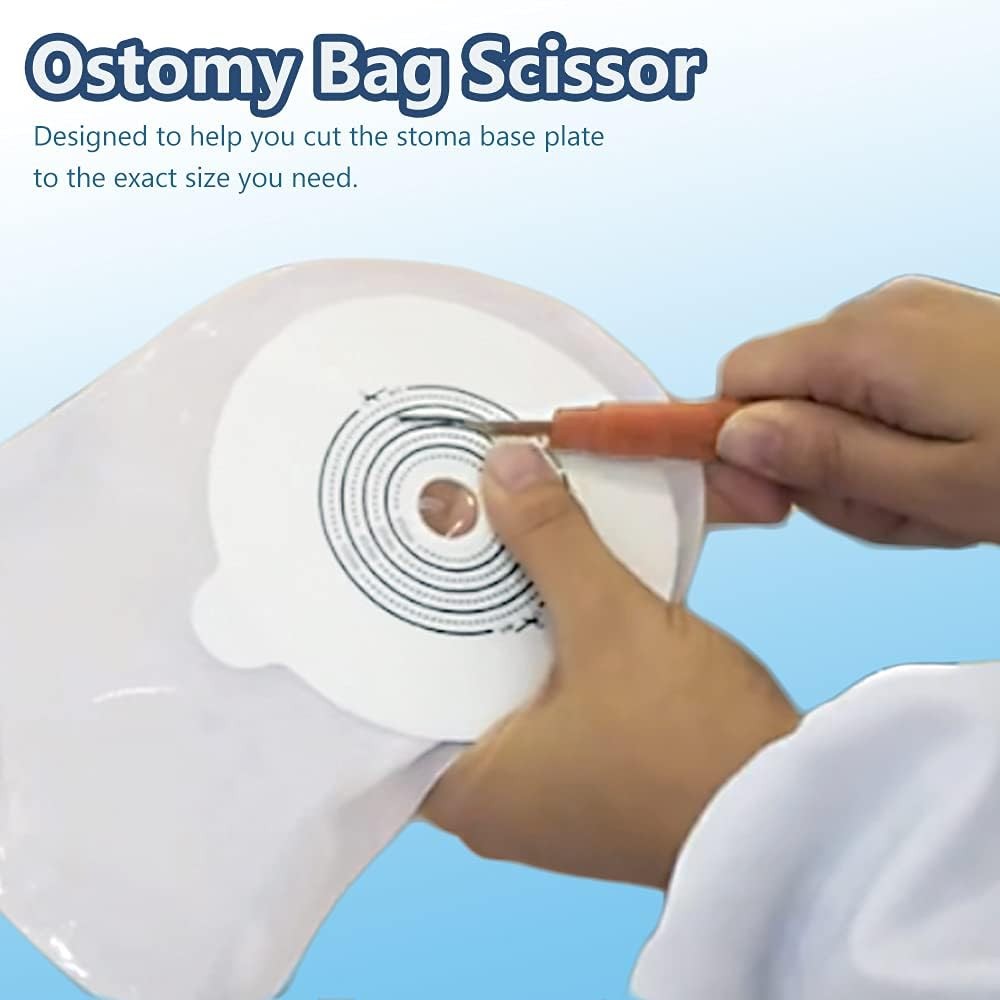 1PCS Ostomy Bag Scissor – Stoma Pouch Shear Nursing Cutter 5inch with Blunt Roun