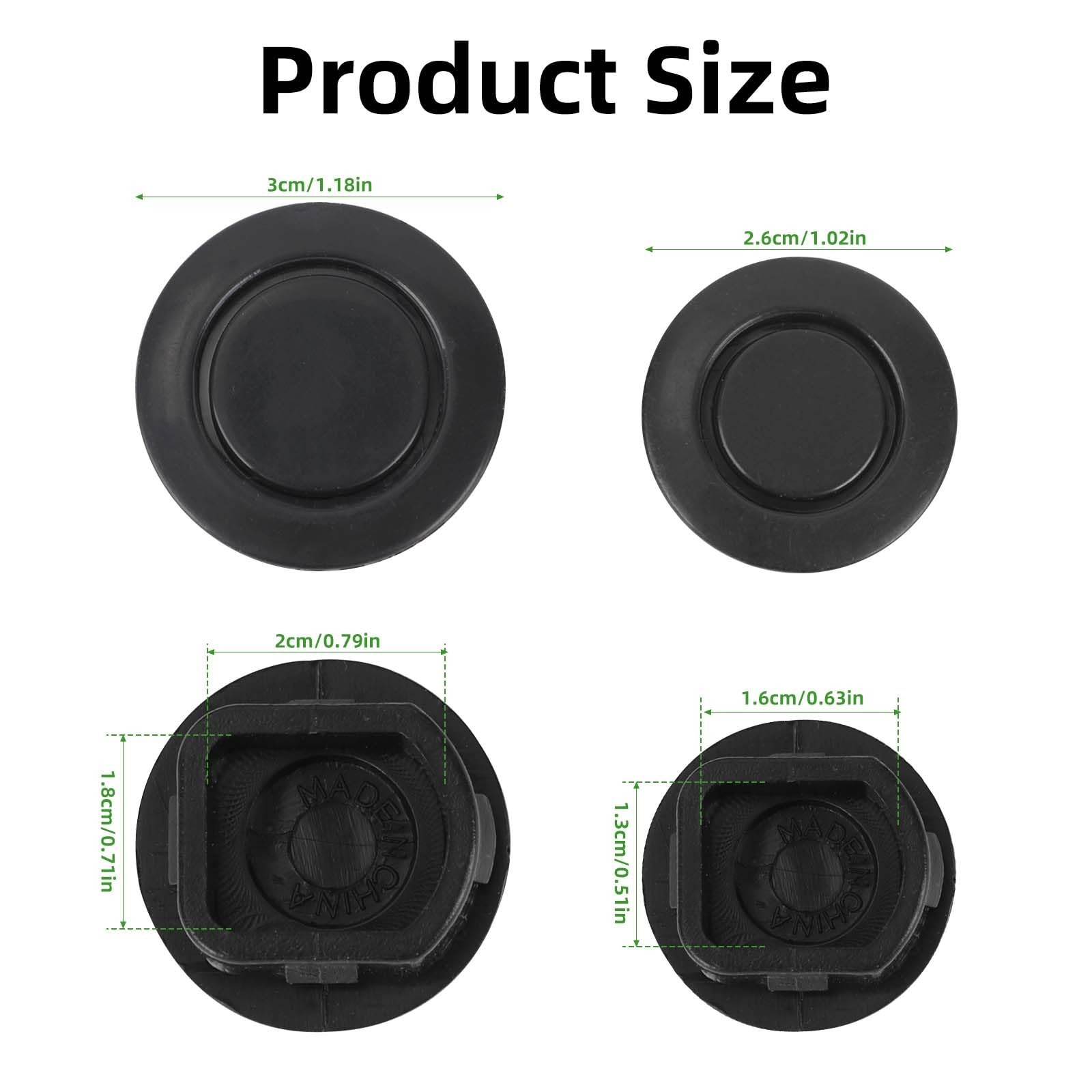 20pcs Car Bumper Hole Plugs, 2 Sizes Parking Sensor Radar Hole Covers Plastic…