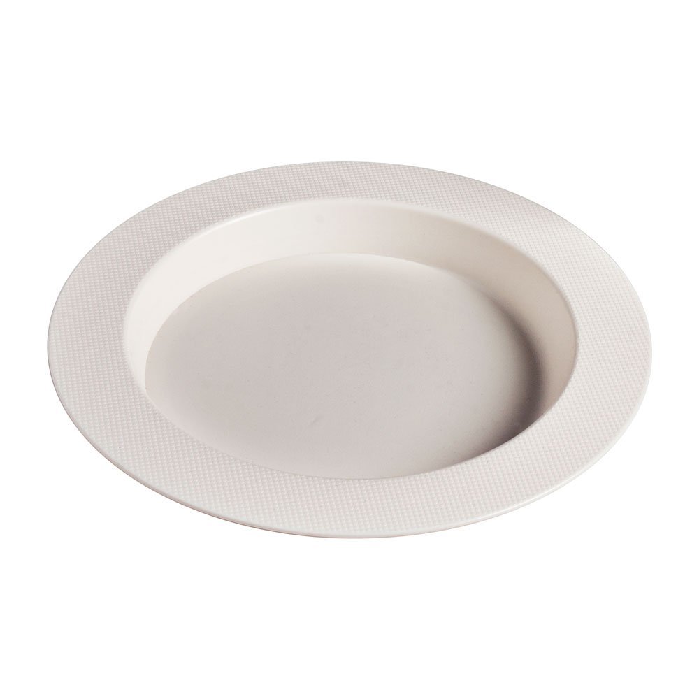 Maddak White Polycarbonate Ergo Plate, 9-3/4-Inch Diameter (745330001)