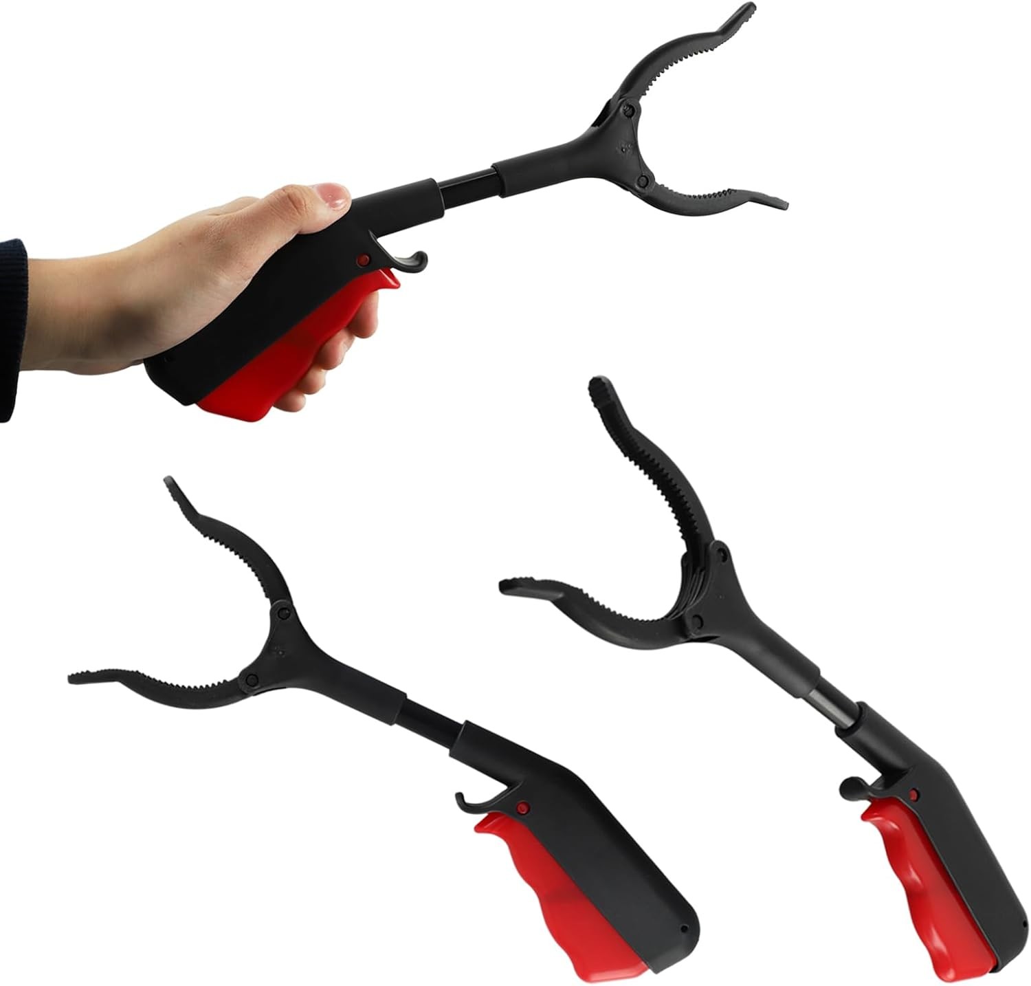 Short Grabber Reacher Tool 2 PCS,Small Grabber Reacher Tools Non-Slip Ergonomic