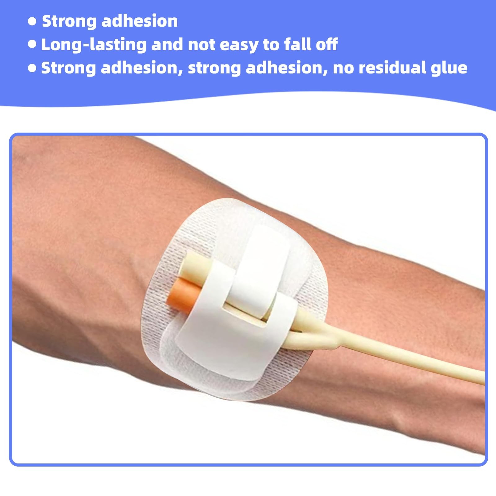 20Pcs Foley Catheter Stabilization Device, Catheter Tube Holder, Adhesive Cathet