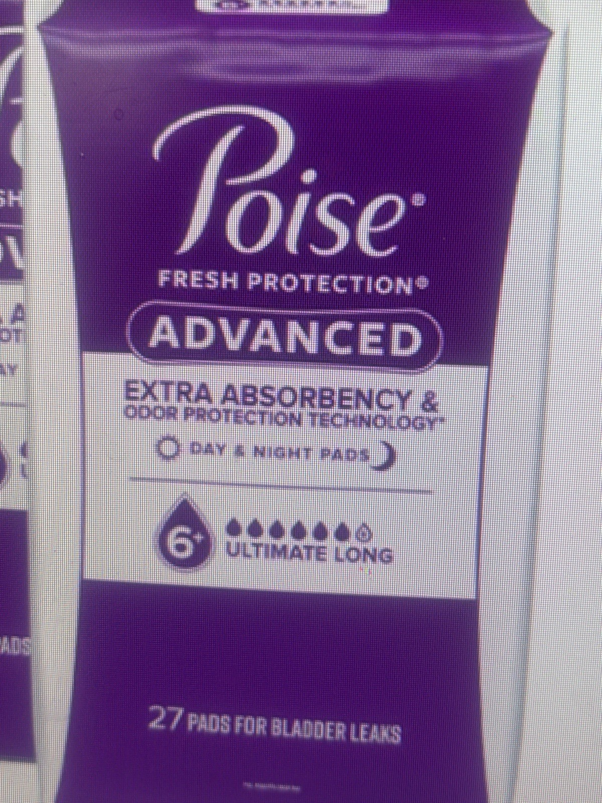 Poise Advanced Fresh Protection Extra Absorbency Ultimate Long Day & Night Pads