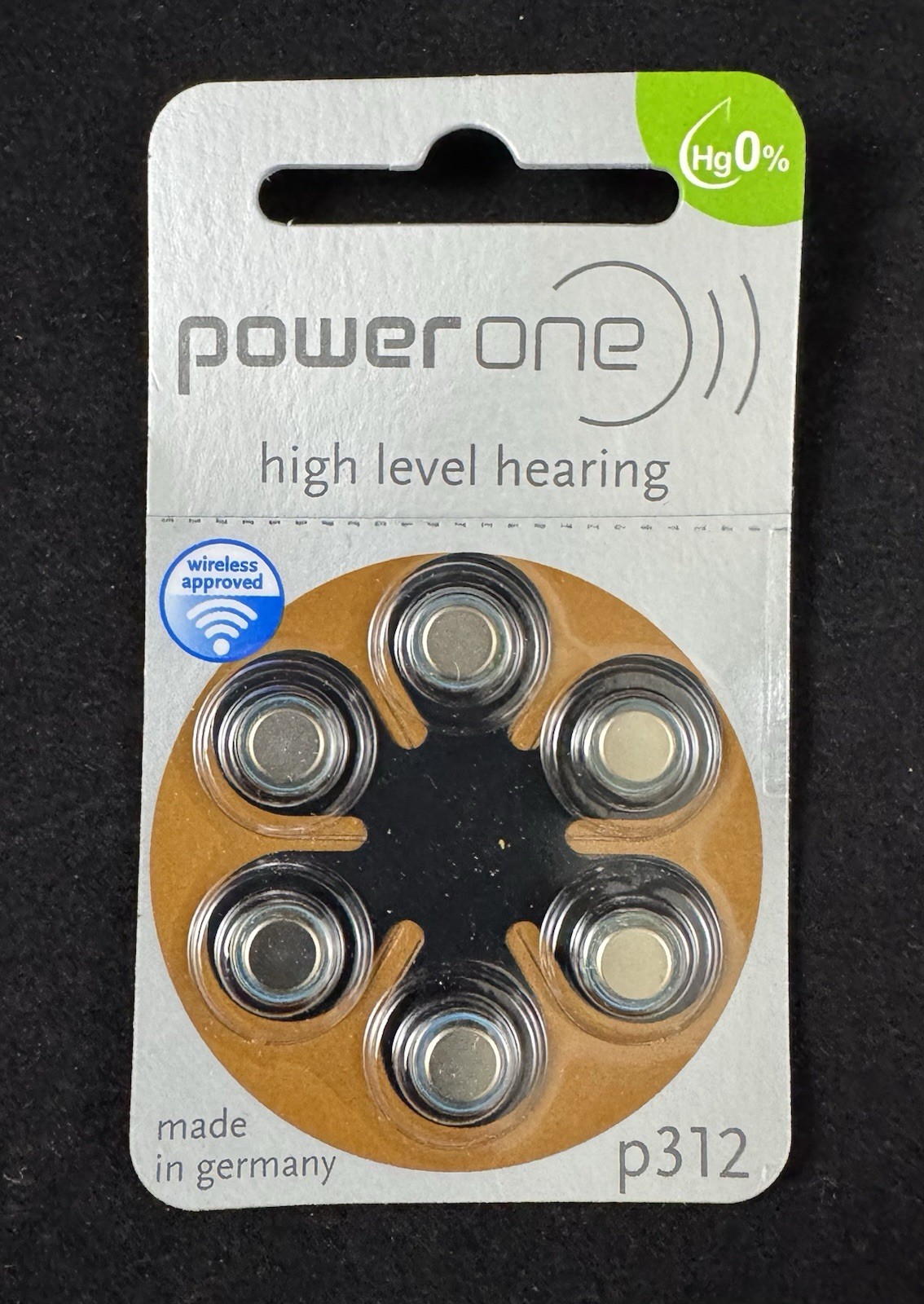 Power One High Level Hearing Aid Battery Pack P312 **Expired 10-2022**