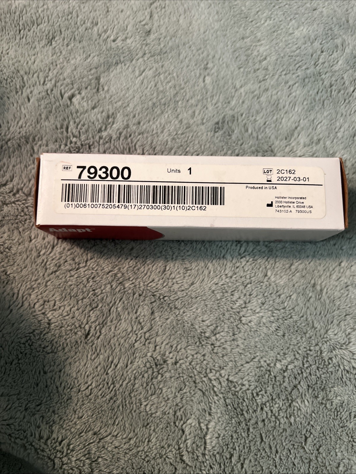 1 Hollister 79300 Adapt 2.1 oz Ostomy Paste Exp. 2028-2031
