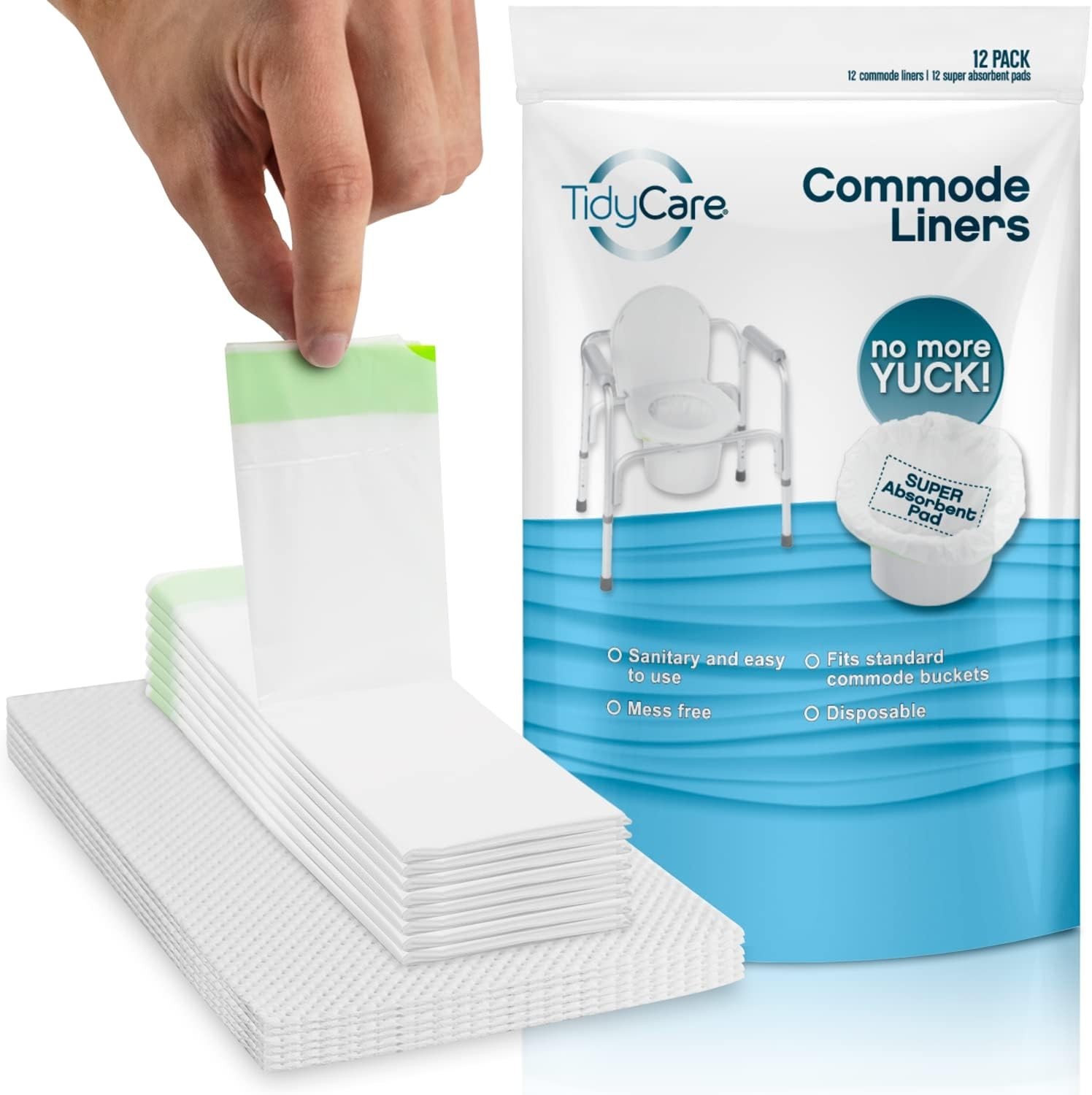 Superior Absorbent Commode Liners with Pads: Hygiene Simplified for Caregivers