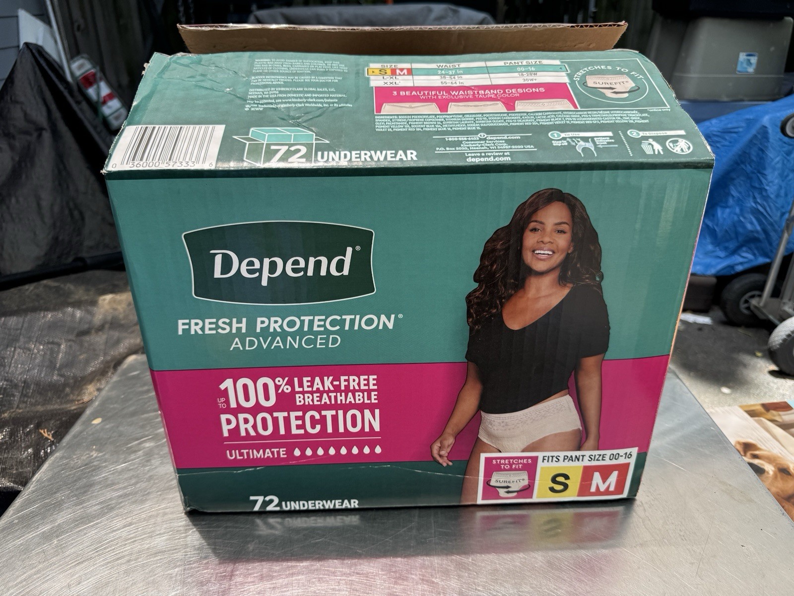 Depend Fresh Protection Advanced Underwear for Women, Small/Medium (71 Count)