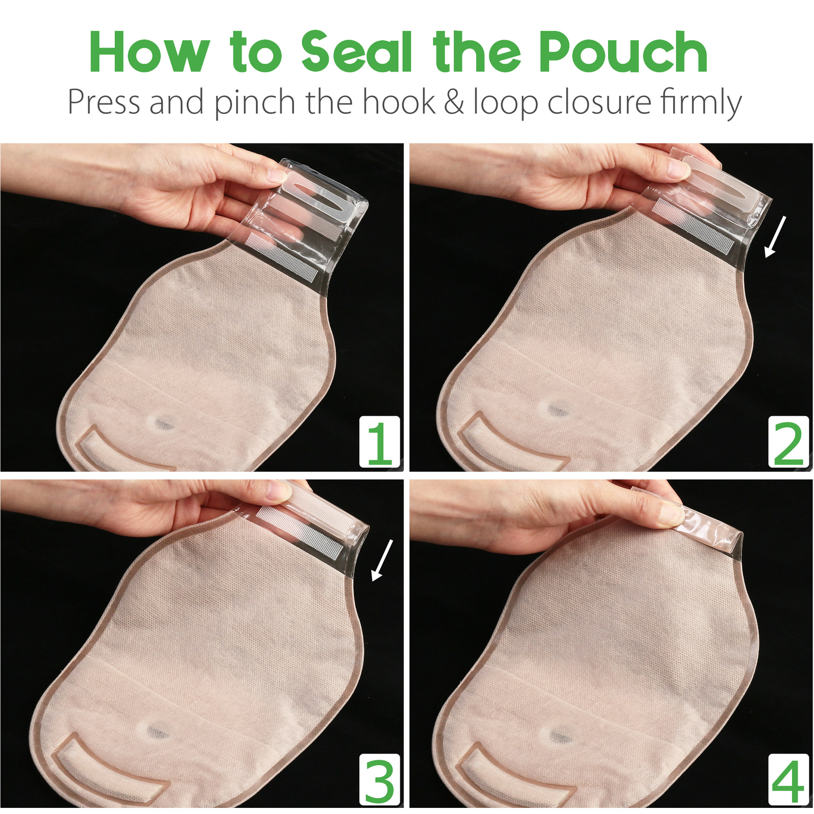10Pcs Drainable Ostomy Bags Colostomy Supplies Stoma Cut to Fit One-Piece System