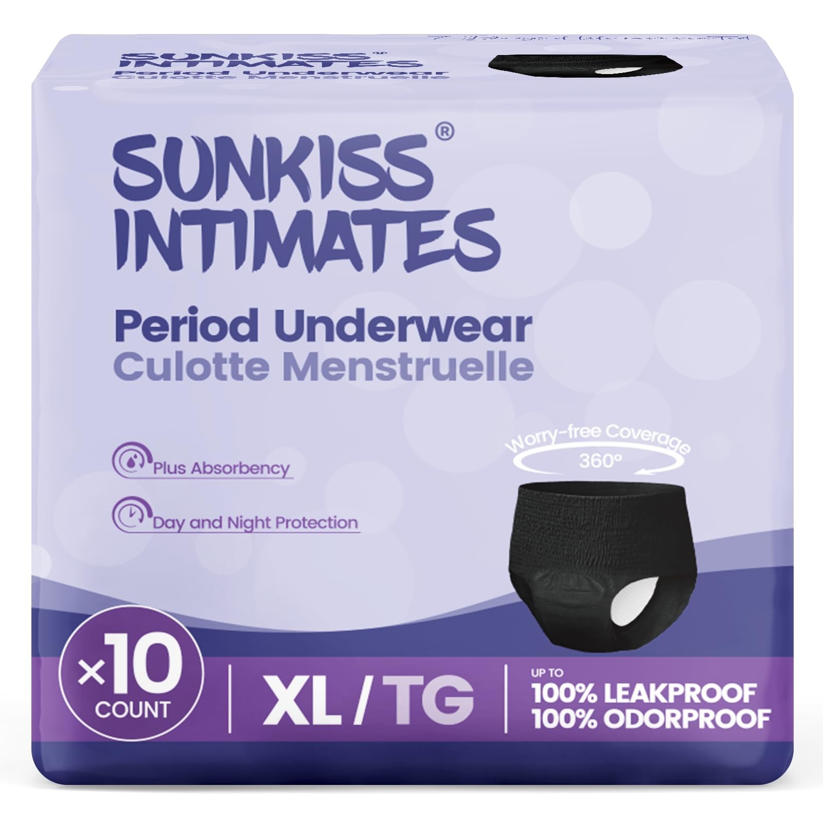 Disposable Period Underwear for Women with Heavy Flow, Low-Rise Unscented Pos…