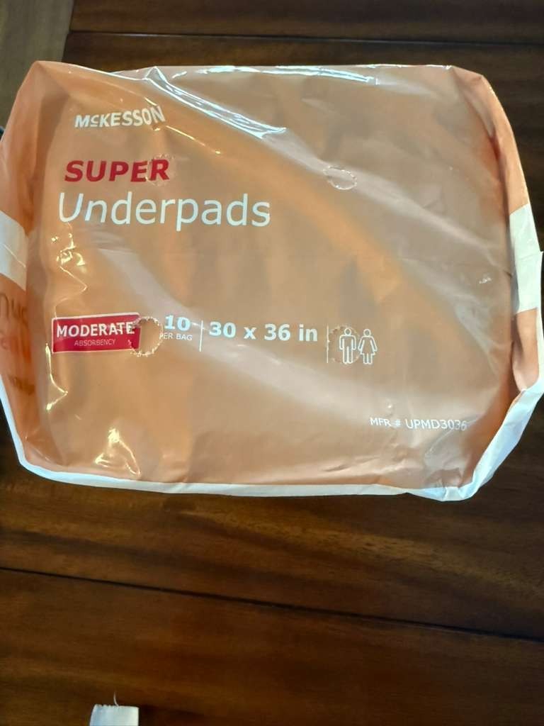 10 McKesson Moderate Absorbency Adult Bed Pad Disposable Underpads 30″ x 36″
