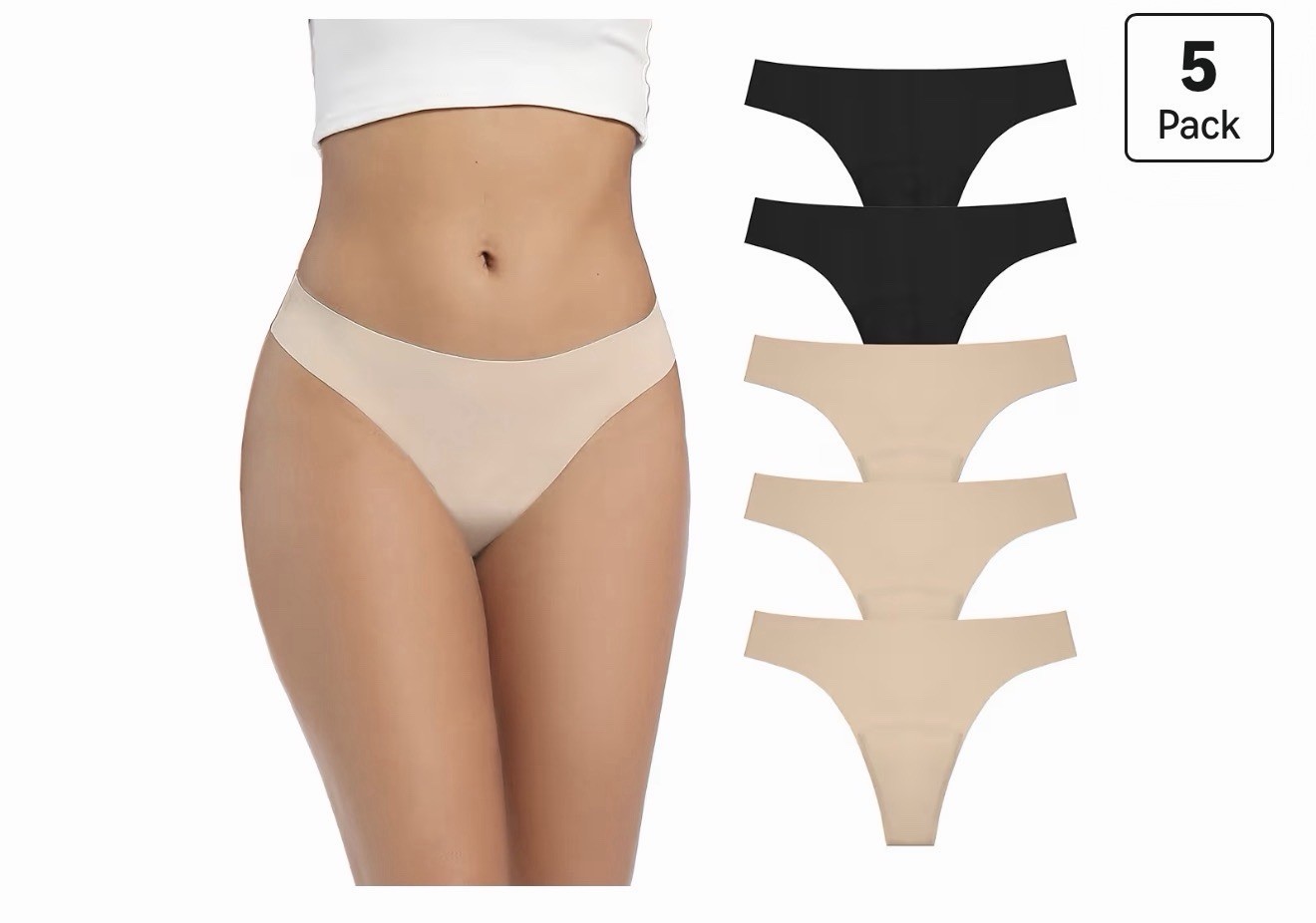 Womens Incontinence Thong Panties Washable Light Absorbency XL