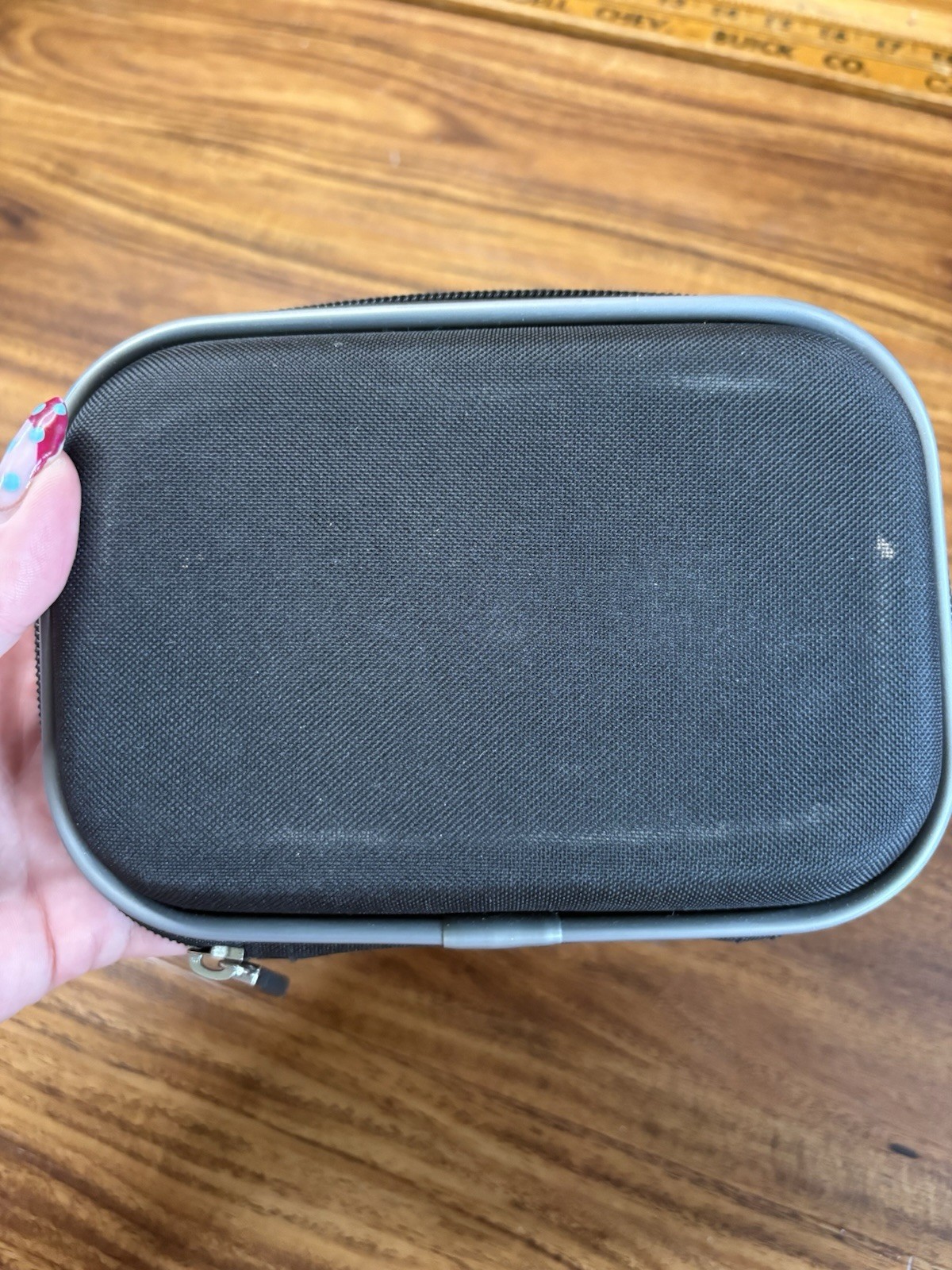 4 Cochlear Hearing Aid Accessory Storage Case Black Zippered Hardcase