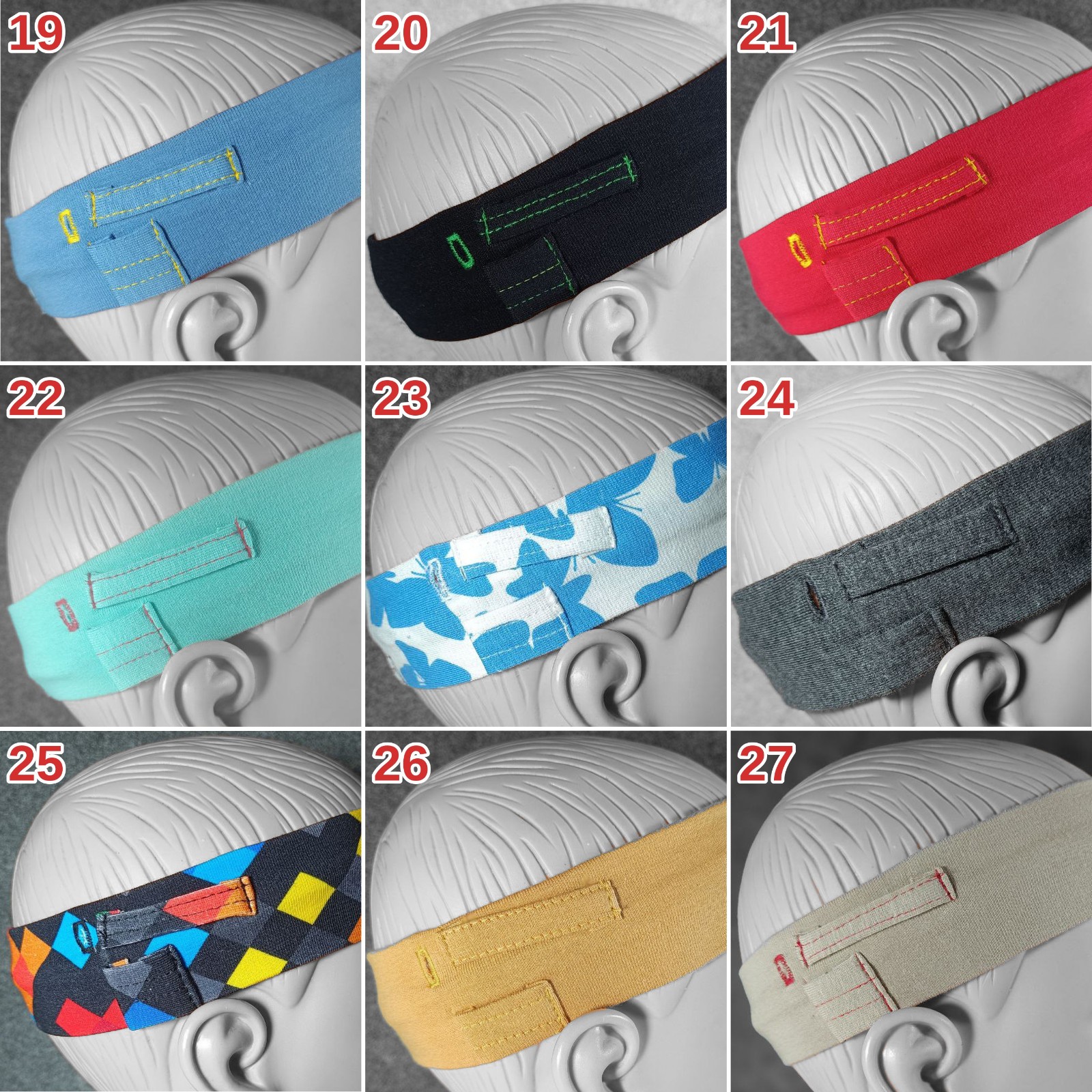3 Cochlear Implant Headbands fof Kids, Size S