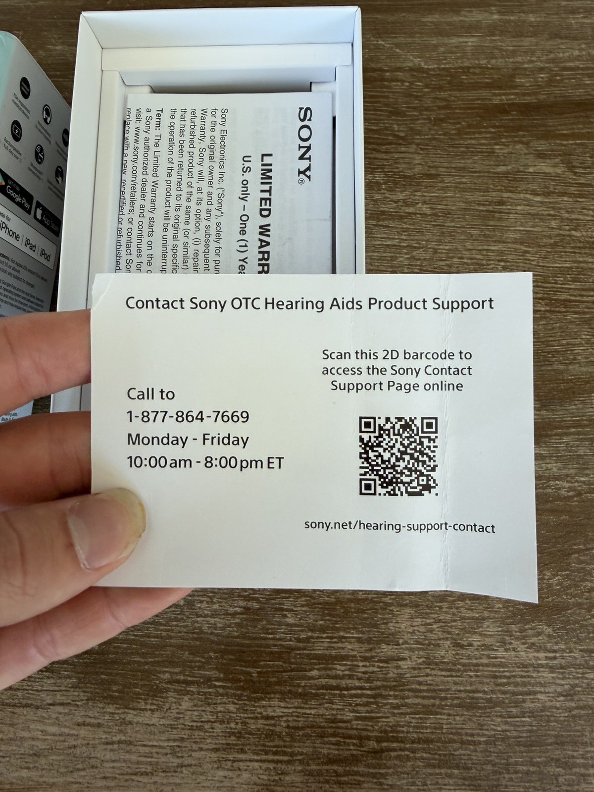 Sony CRE-E10 Self-Fitting OTC Hearing Aids – Black. Partially Tested. Read! ￼