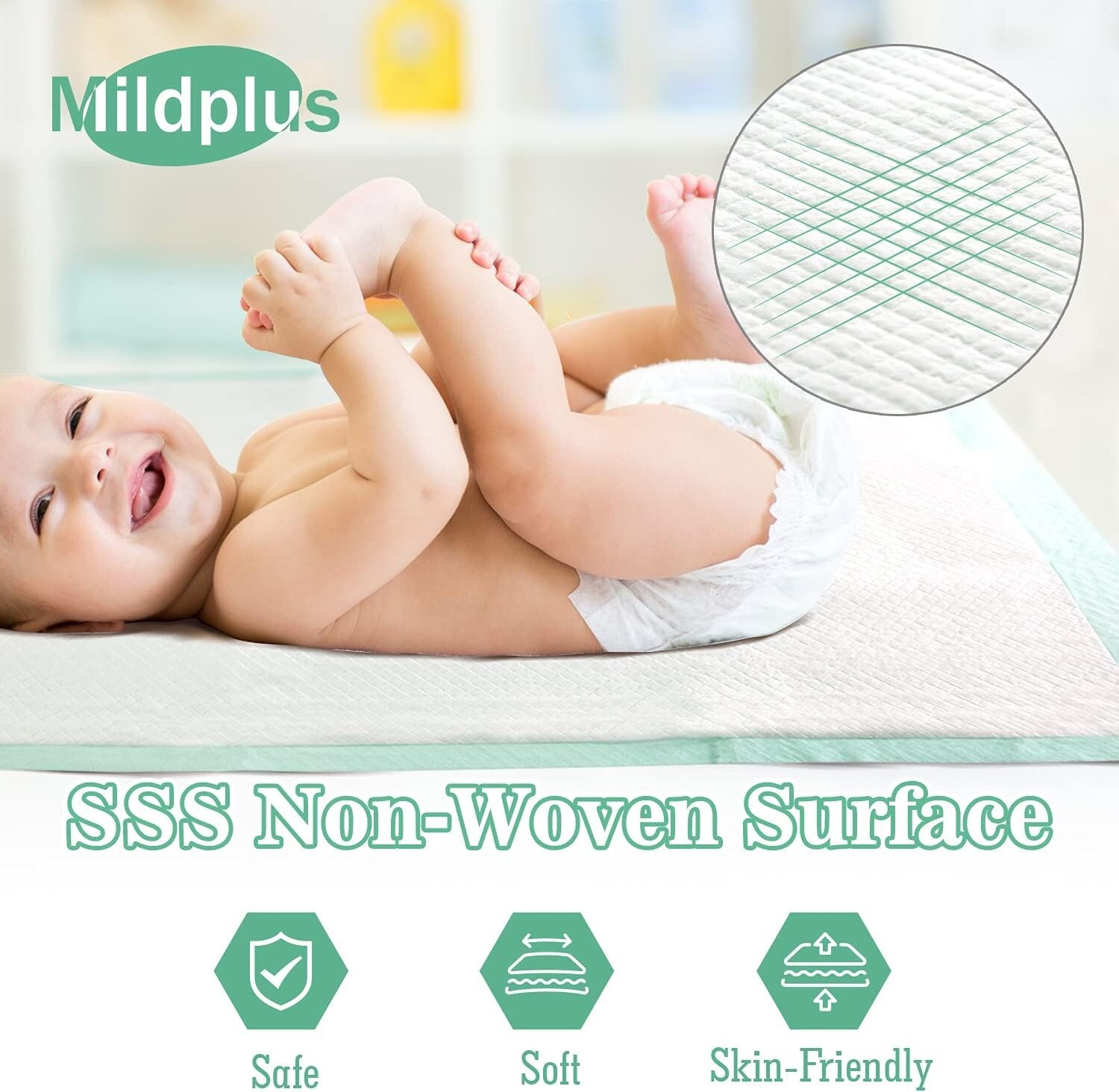 Comfortable and Absorbent 30″x36″ Disposable Bed Pads – 50 Pack for All Ages