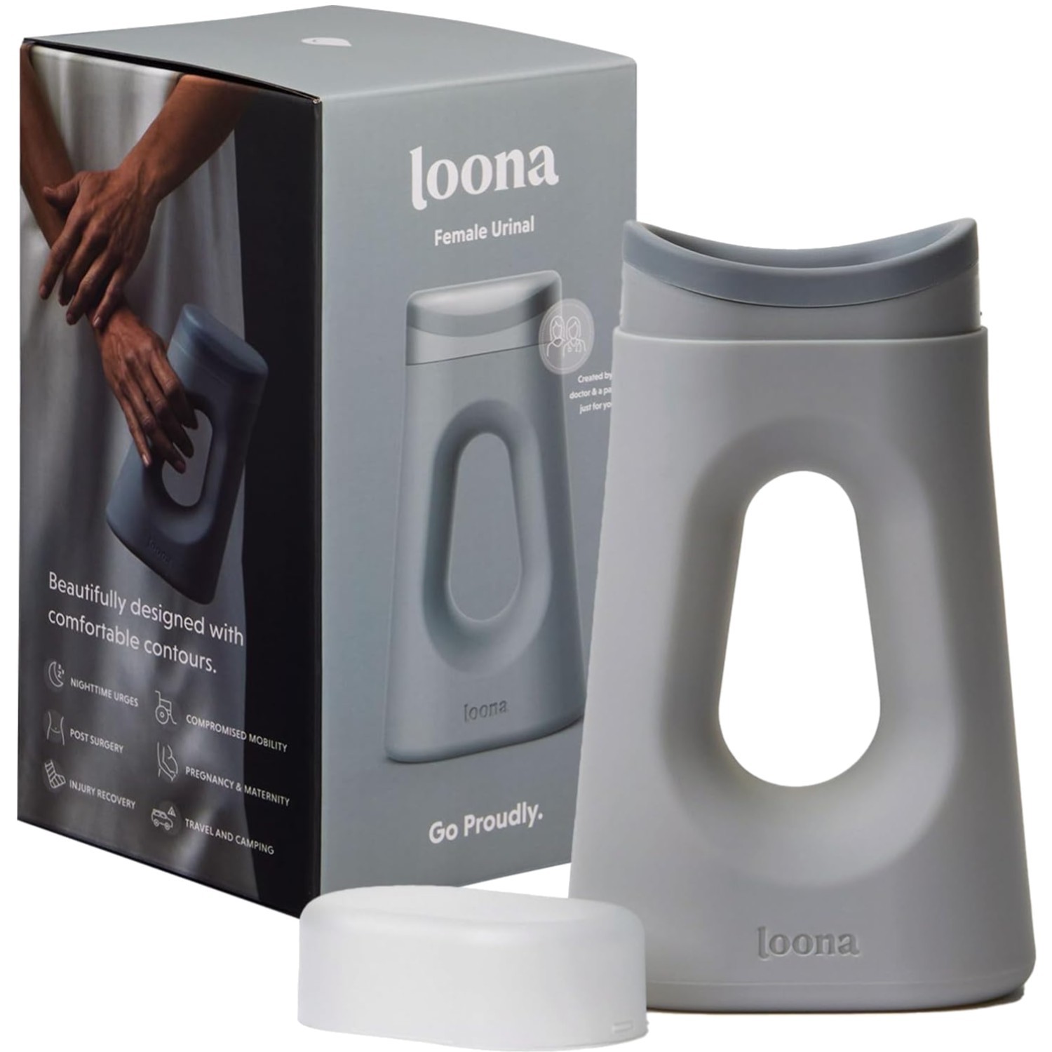 Loona Female Urinal – Quiet, No Splash Design for Women – Ideal for Bedside,…