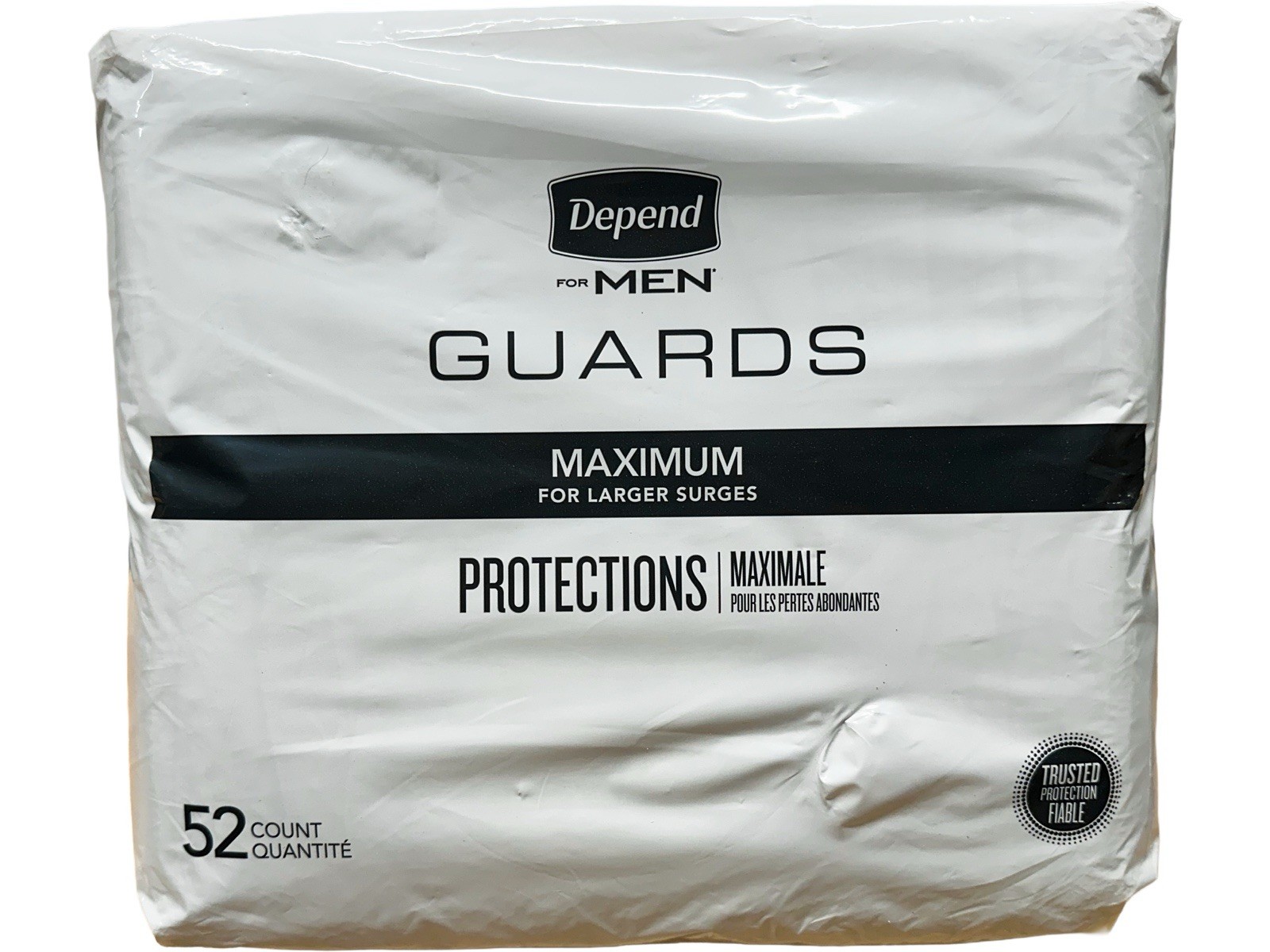 Depend Fresh Protection MAXIMUM Absorbency Guards for Men 52 Count