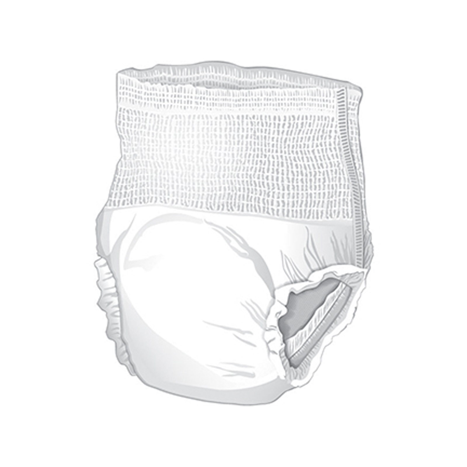 McKesson Adult Disposable Cloth Underwear Maximum Absorbency – Size L 56 Count