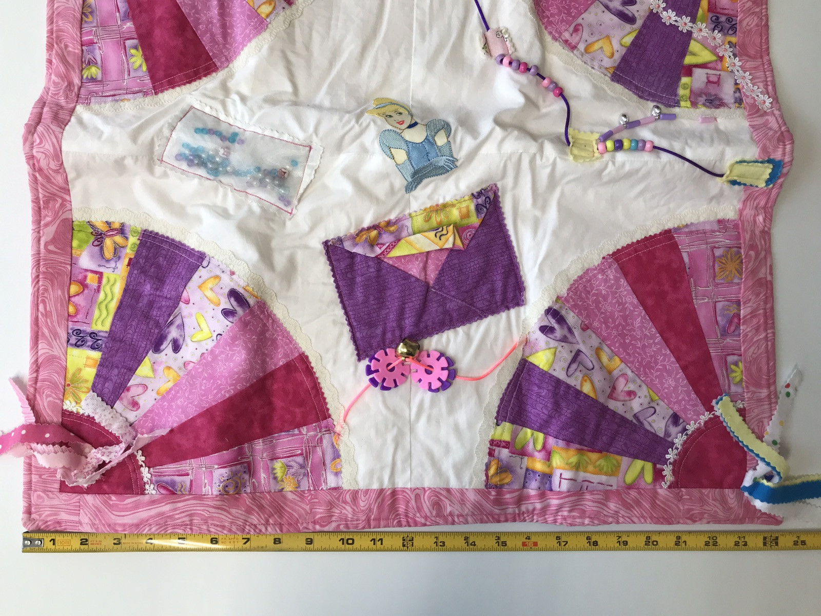 Fidget Quilt Blanket, Handmde For Elderly Alzheimer’s Adult Dementia. Sensory.
