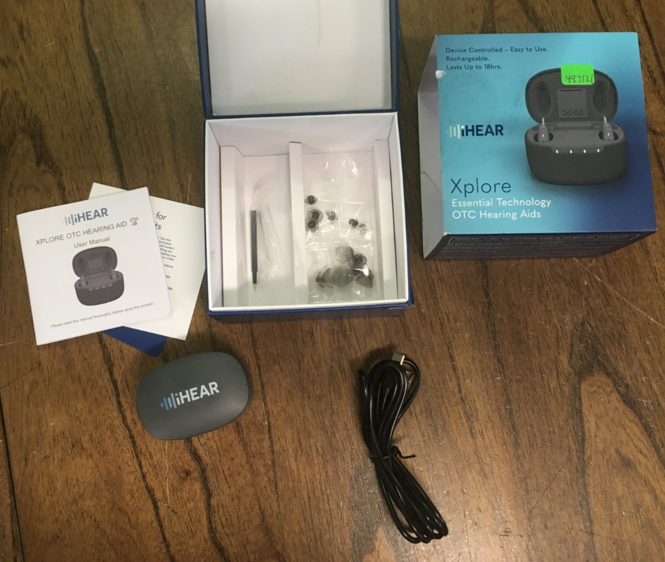 iHear Xplore Rechargeable OTC Hearing Aids TESTED WORKING