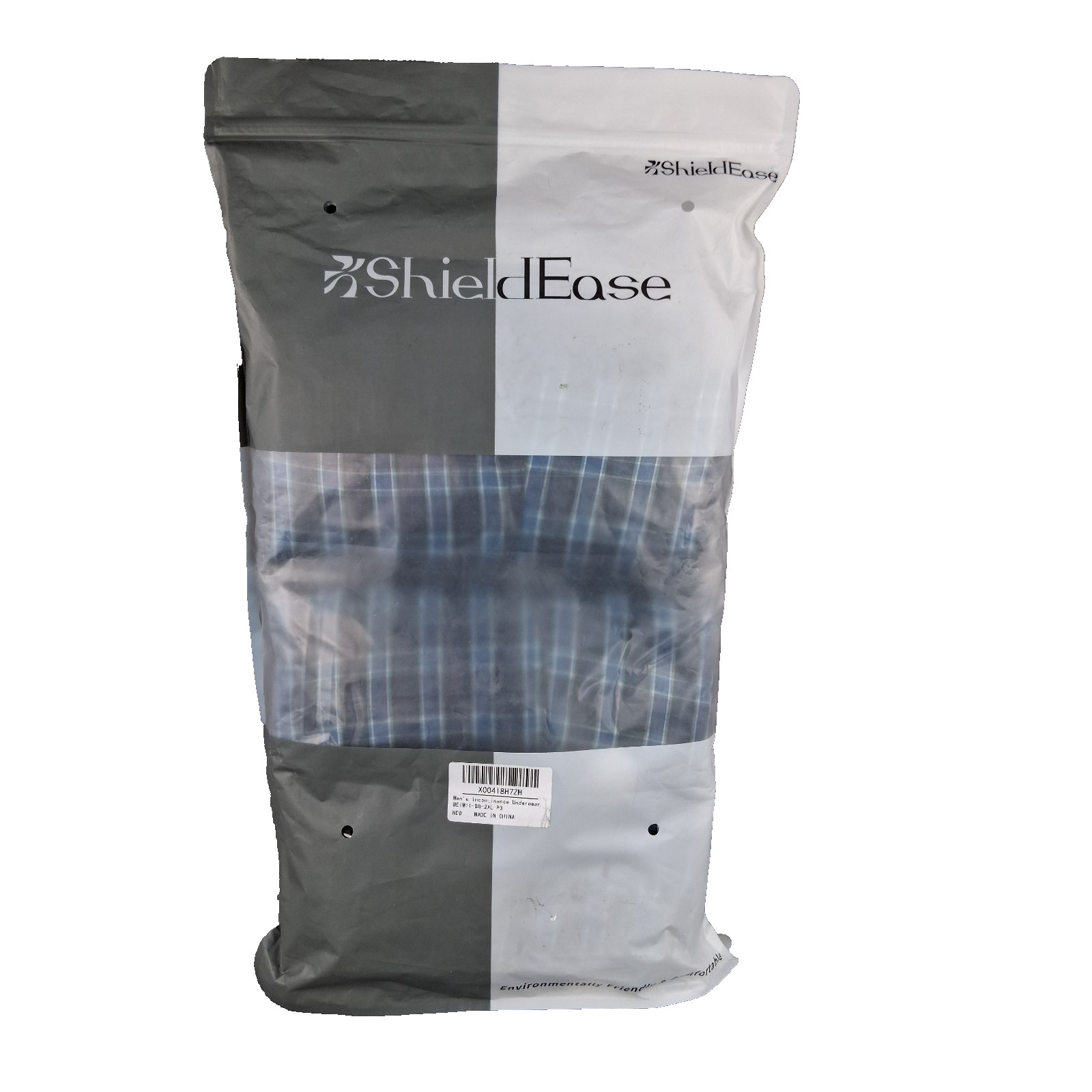 ShieldEase Incontinence Underwear Men’s Washable Reusable Boxer Briefs Size 2XL
